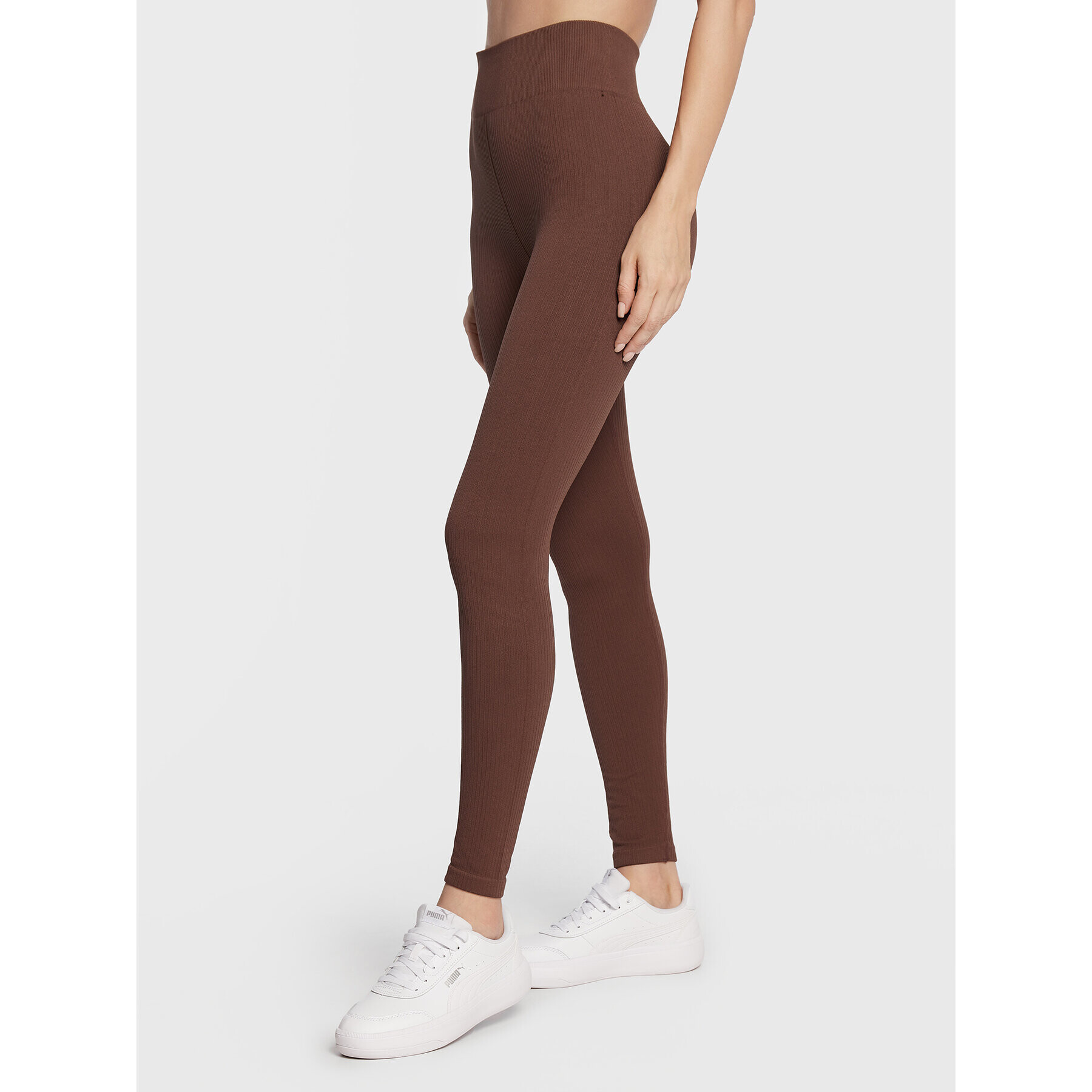 Gina Tricot Legíny Sky Seamless 16565 Hnědá Slim Fit - Pepit.cz