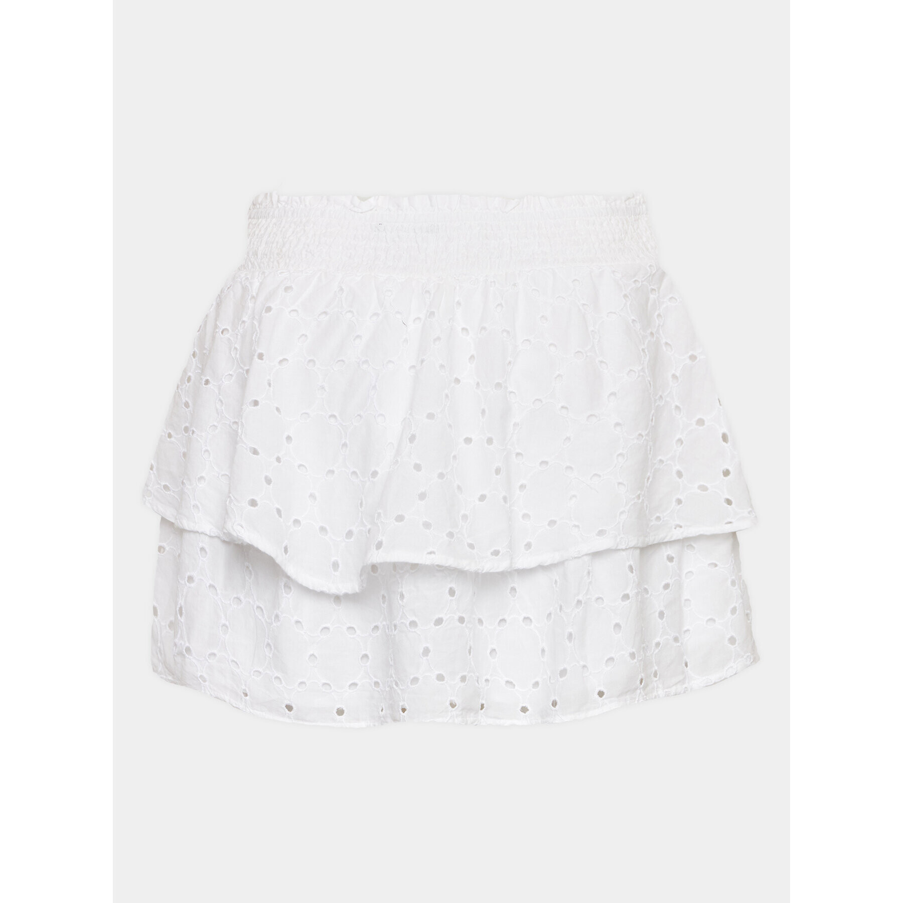 Gina Tricot Sukně Broderie anglaise skirt 19925 Bílá Regular Fit - Pepit.cz