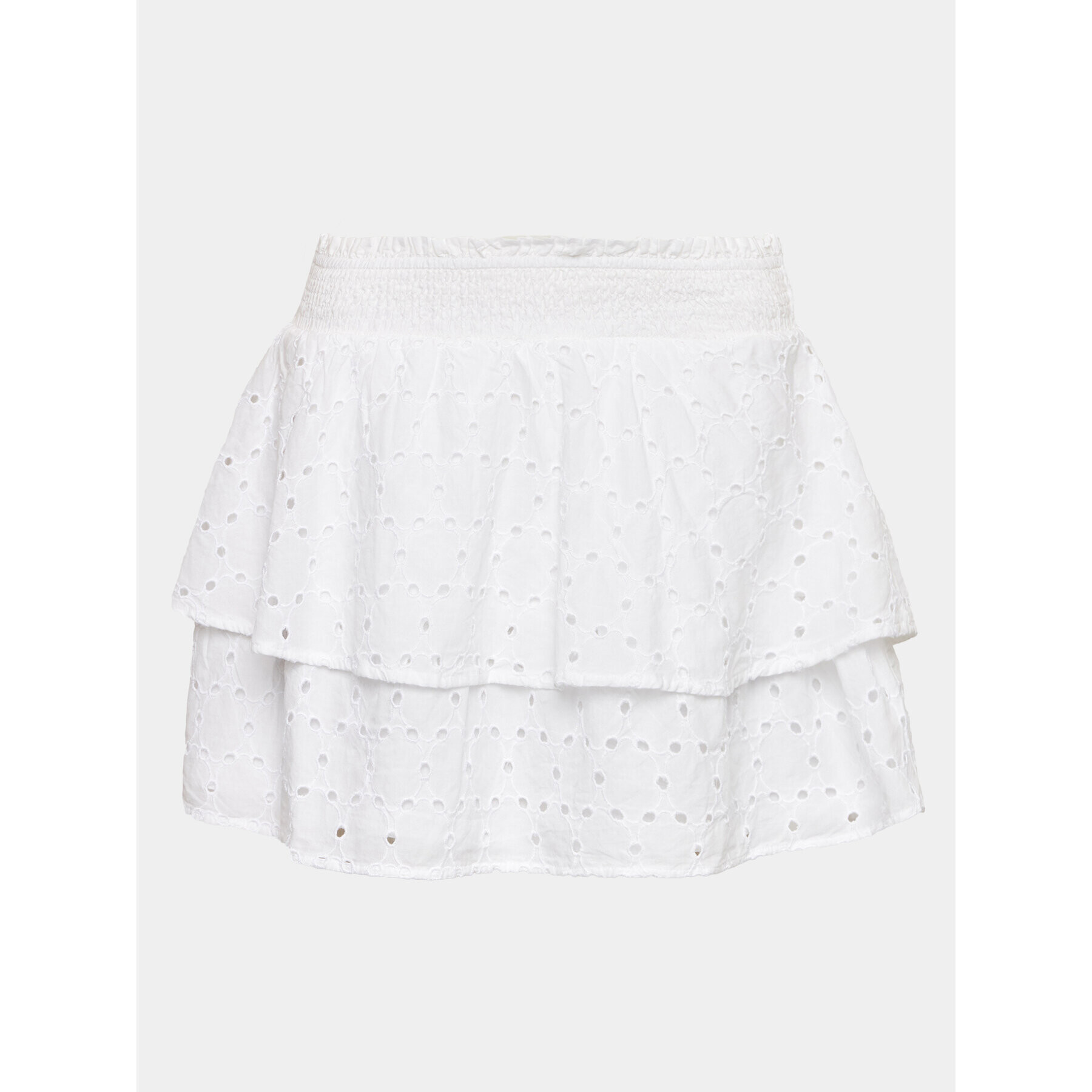 Gina Tricot Sukně Broderie anglaise skirt 19925 Bílá Regular Fit - Pepit.cz