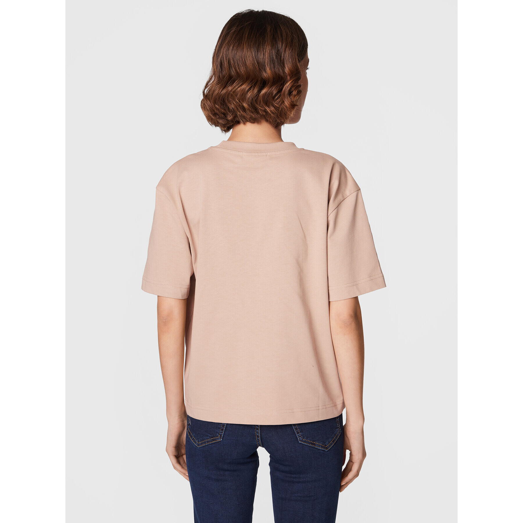 Gina Tricot T-Shirt Basic 10469 Béžová Regular Fit - Pepit.cz