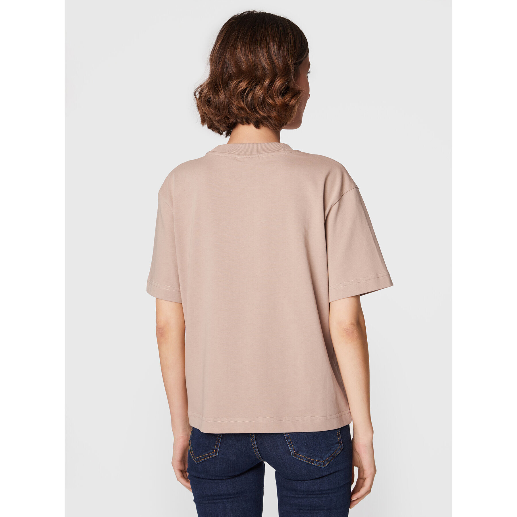 Gina Tricot T-Shirt Basic 10469 Béžová Regular Fit - Pepit.cz