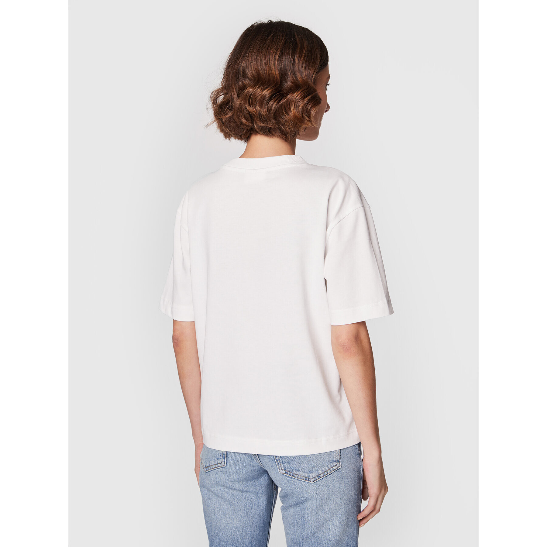 Gina Tricot T-Shirt Basic 10469 Bílá Regular Fit - Pepit.cz