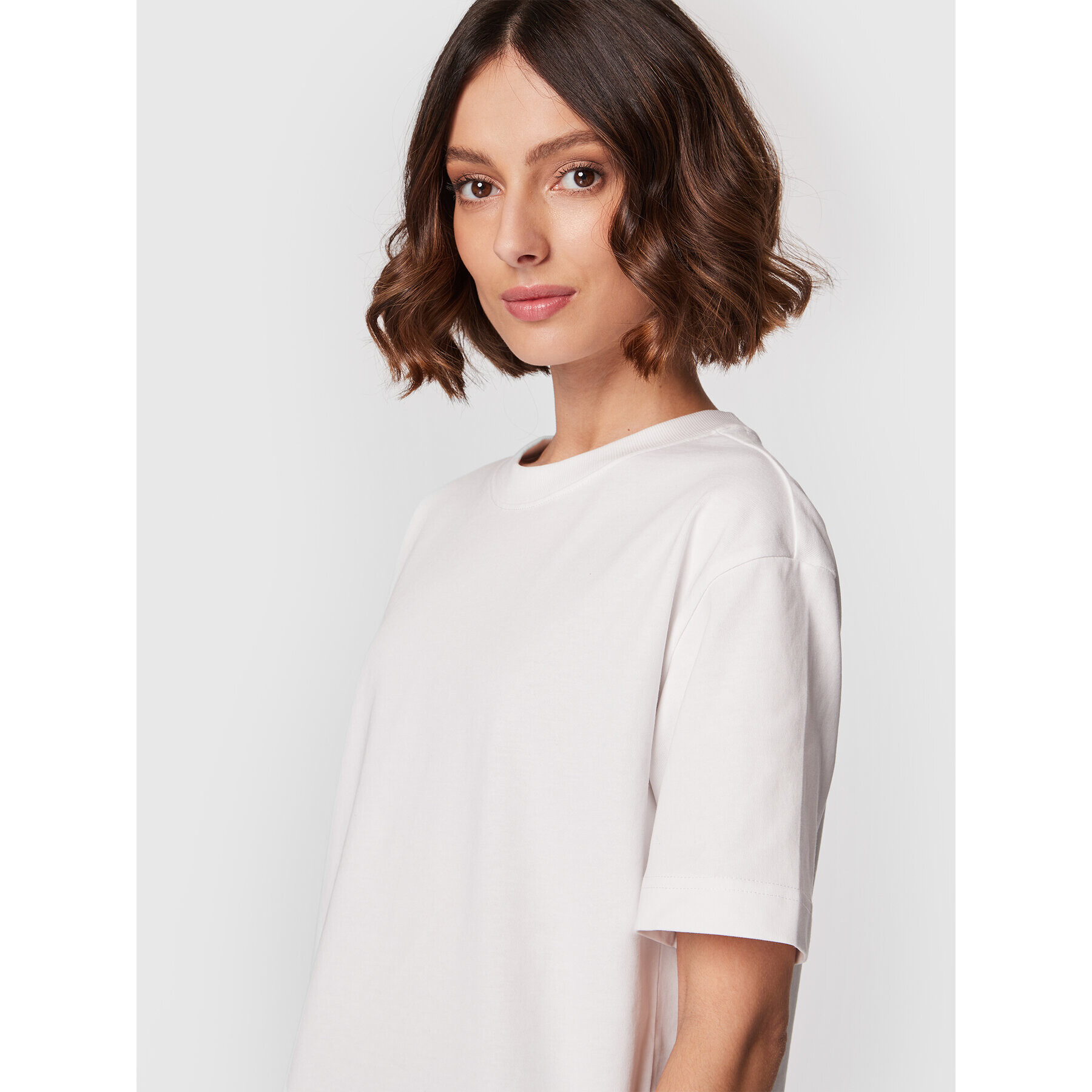 Gina Tricot T-Shirt Basic 10469 Bílá Regular Fit - Pepit.cz