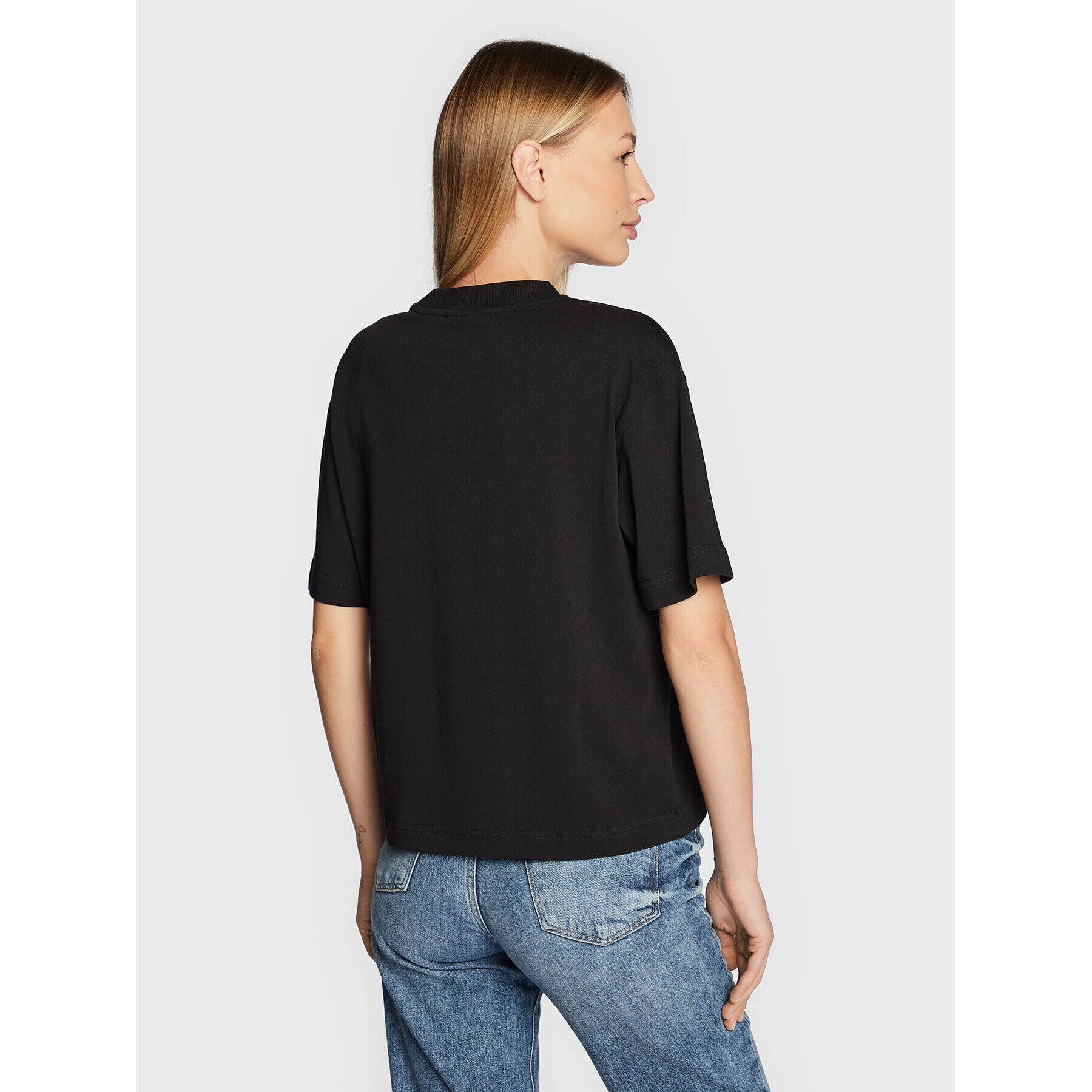 Gina Tricot T-Shirt Basic 10469 Černá Regular Fit - Pepit.cz