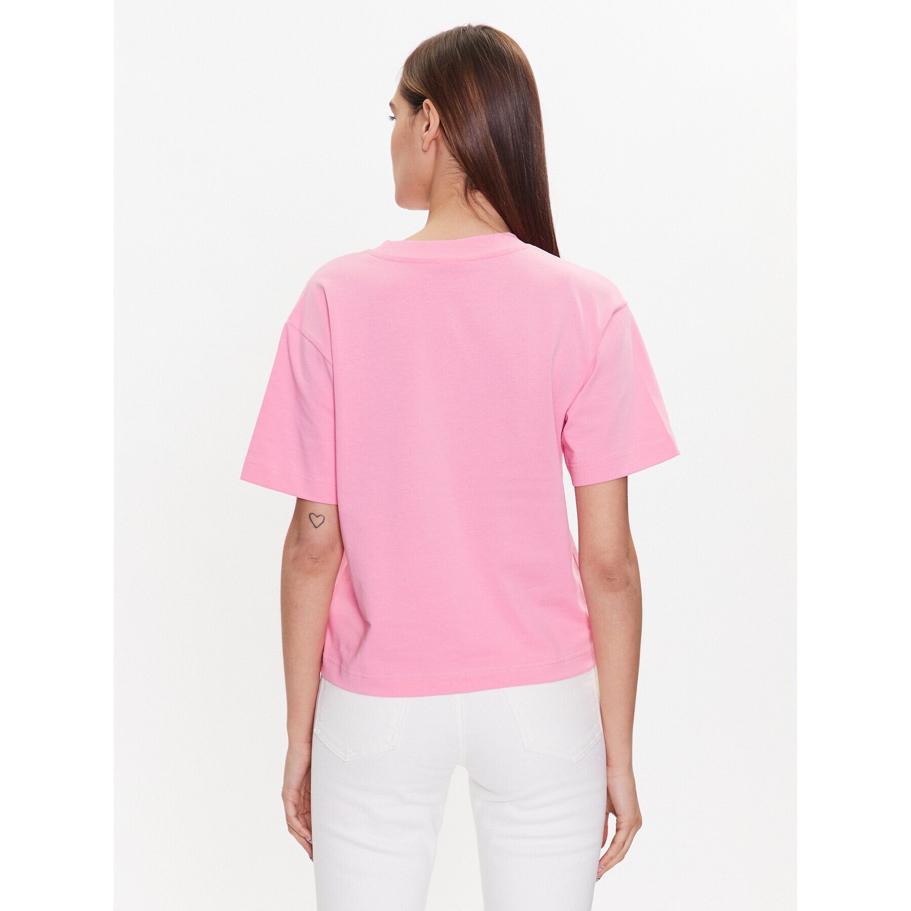 Gina Tricot T-Shirt Basic 10469 Růžová Regular Fit - Pepit.cz