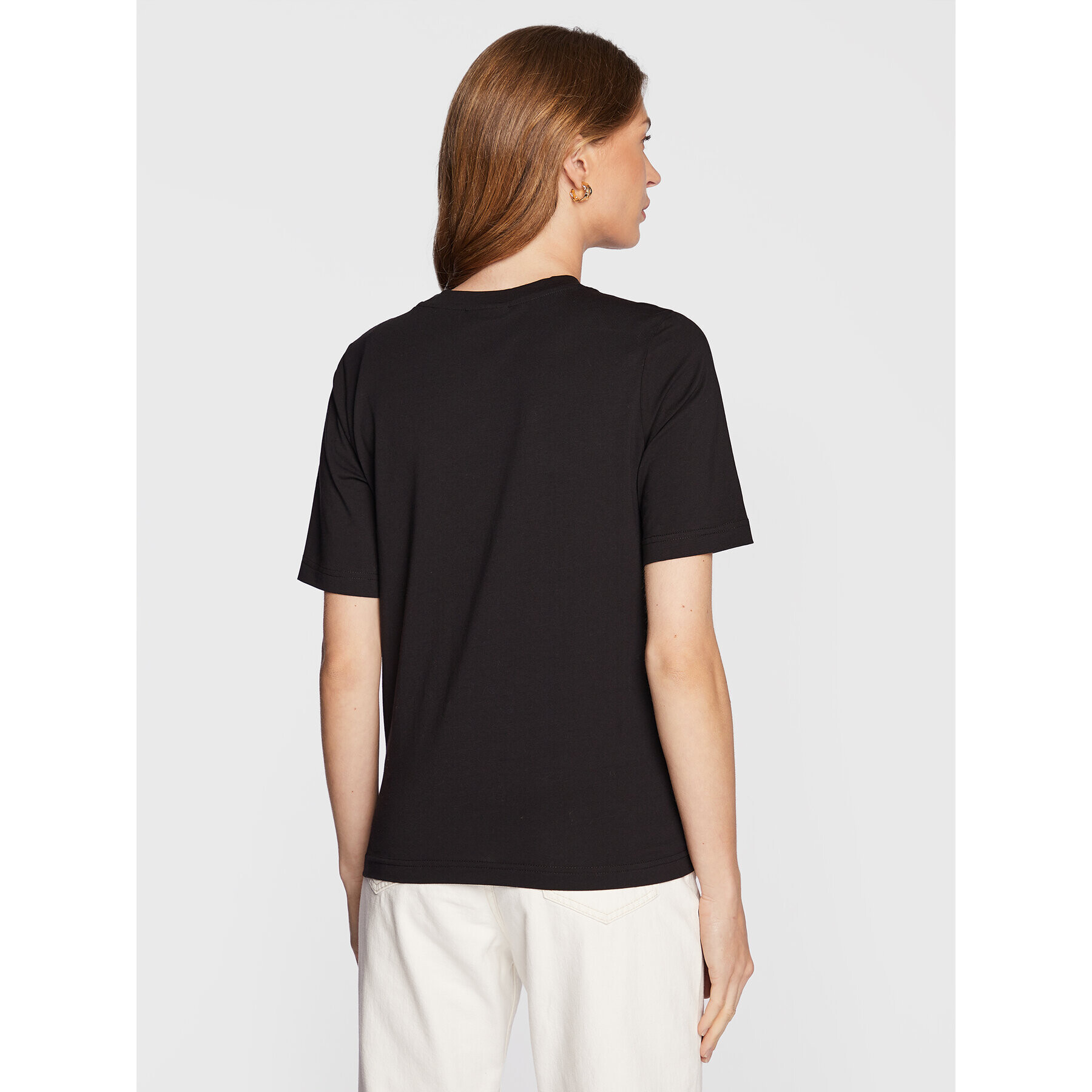 Gina Tricot T-Shirt Basic 17937 Černá Regular Fit - Pepit.cz