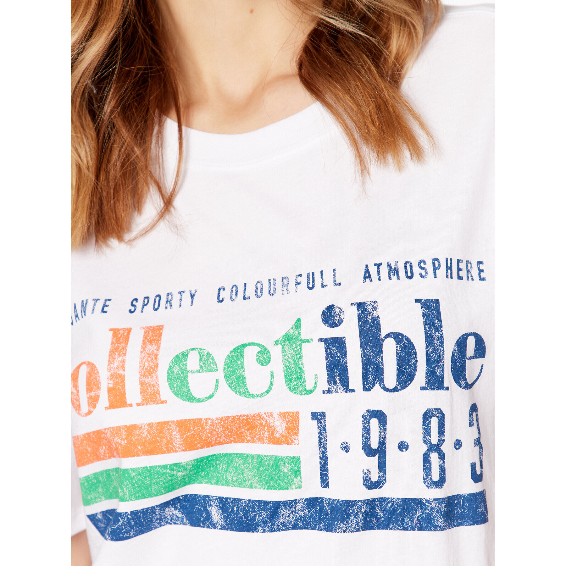 Gina Tricot T-Shirt Ellie 84280 Bílá Relaxed Fit - Pepit.cz