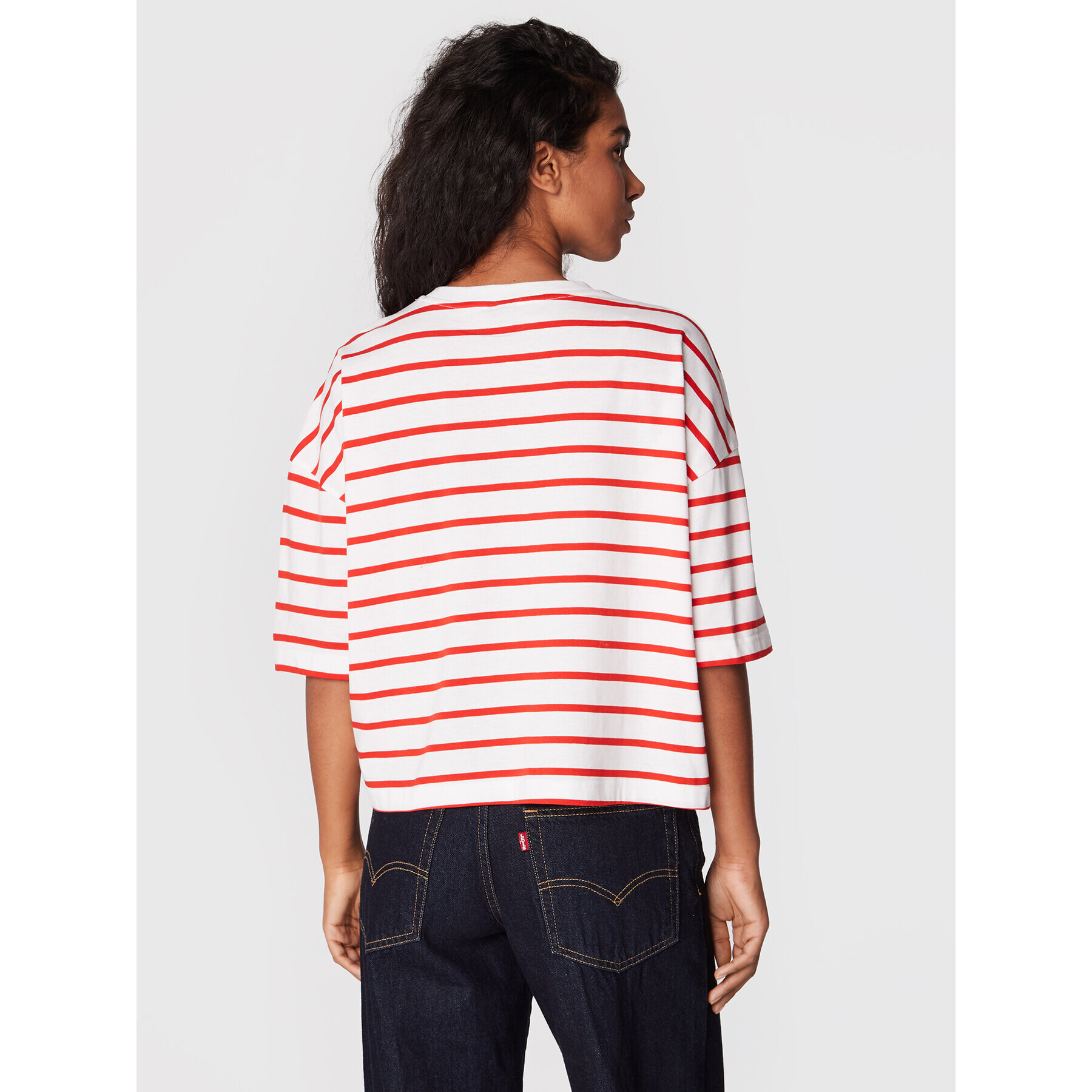 Gina Tricot T-Shirt Nina 18221 Bílá Relaxed Fit - Pepit.cz