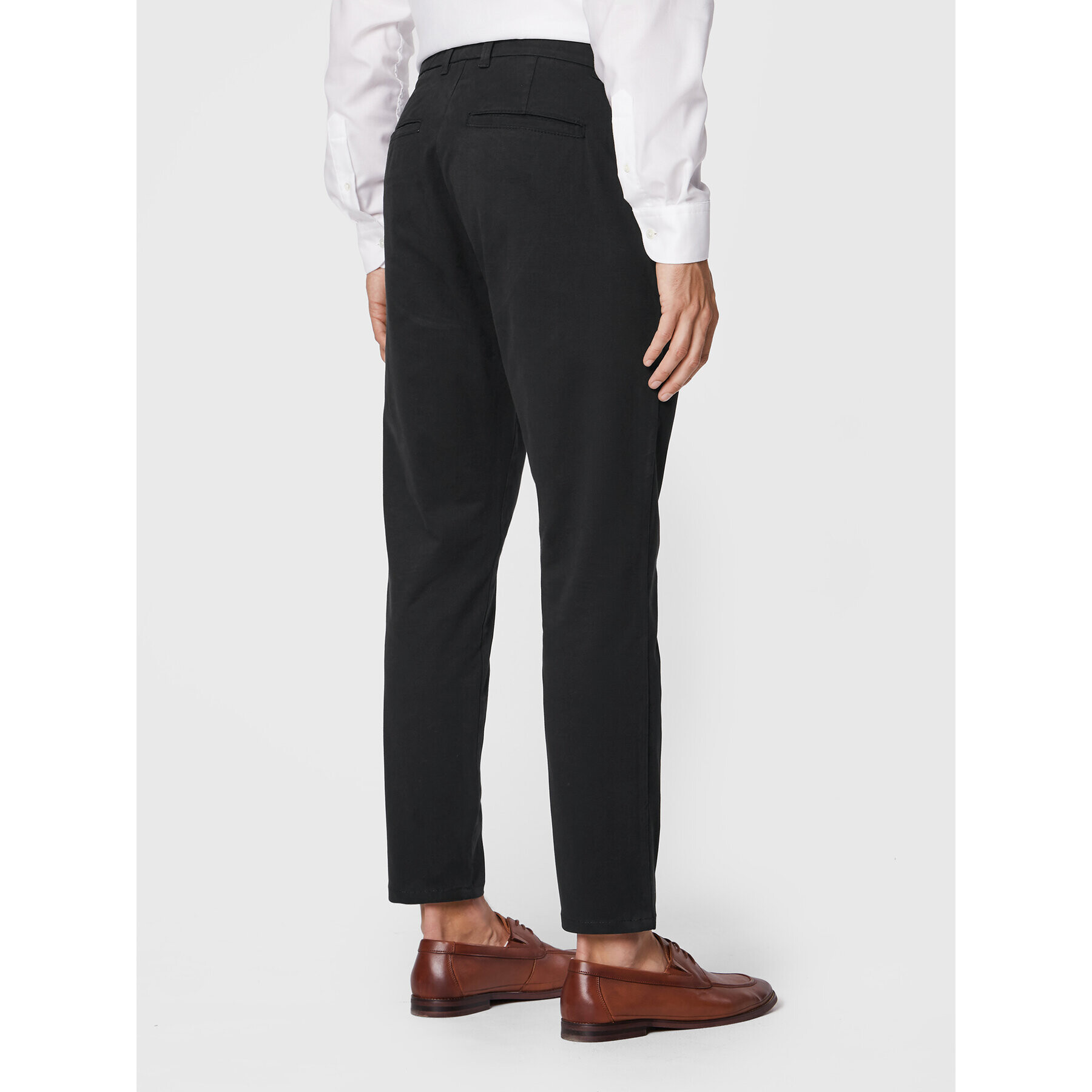 Gino Rossi Chino kalhoty Cavalese GR22-SPMJ504 Černá Regular Fit - Pepit.cz