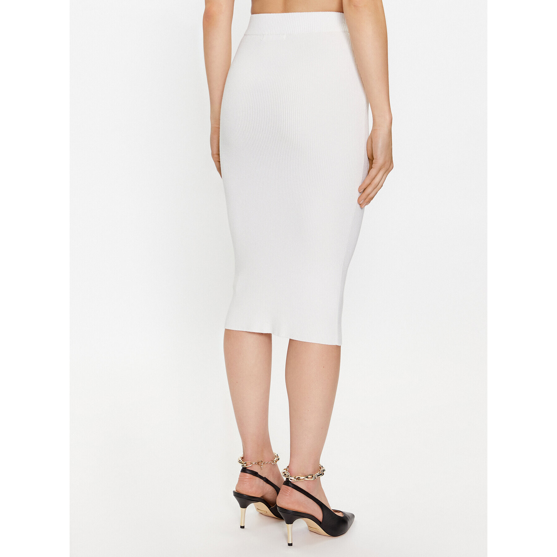 Glamorous Pouzdrová sukně AC2917B Bílá Slim Fit - Pepit.cz