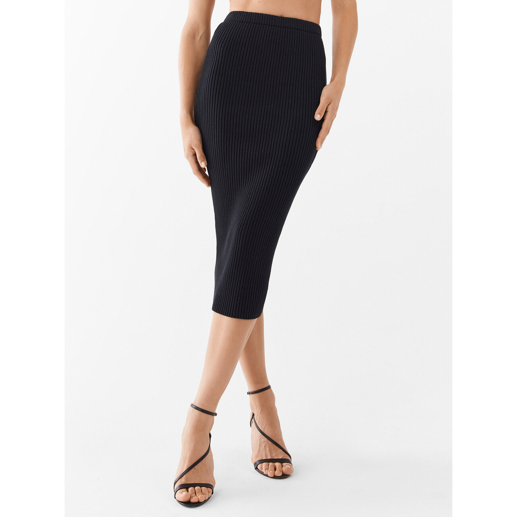 Glamorous Pouzdrová sukně KA6961 Černá Slim Fit - Pepit.cz