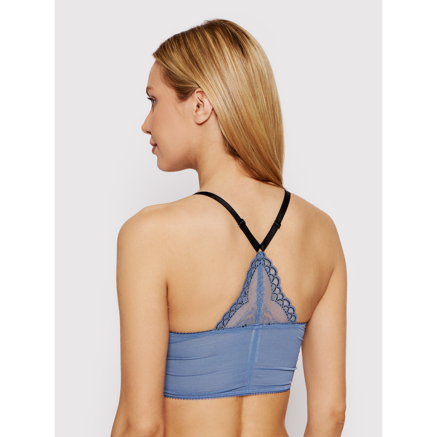 Gossard Podprsenka Bralette Superboost Deep V 7718 Modrá - Pepit.cz