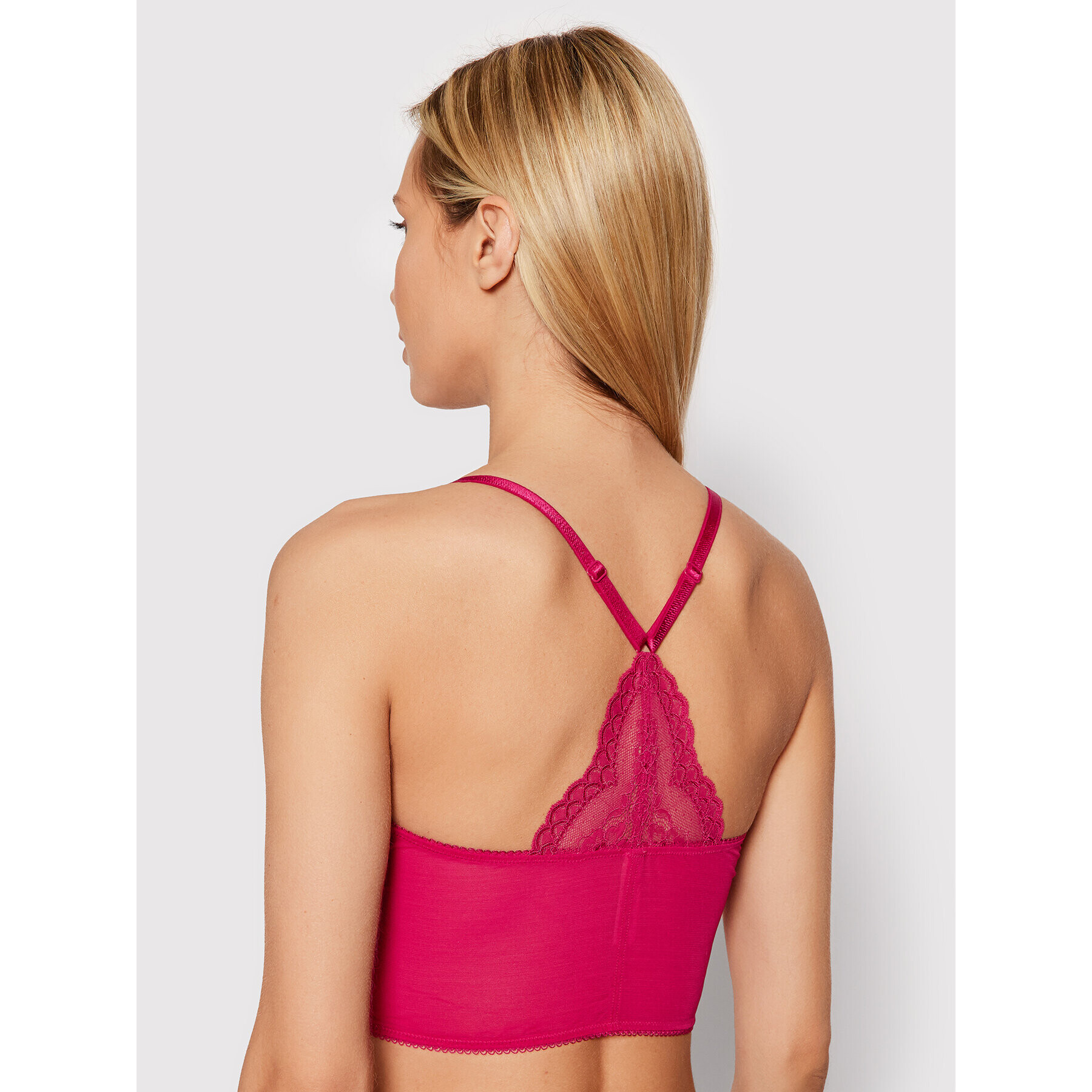 Gossard Podprsenka Bralette Superboost Deep V 7718 Růžová - Pepit.cz