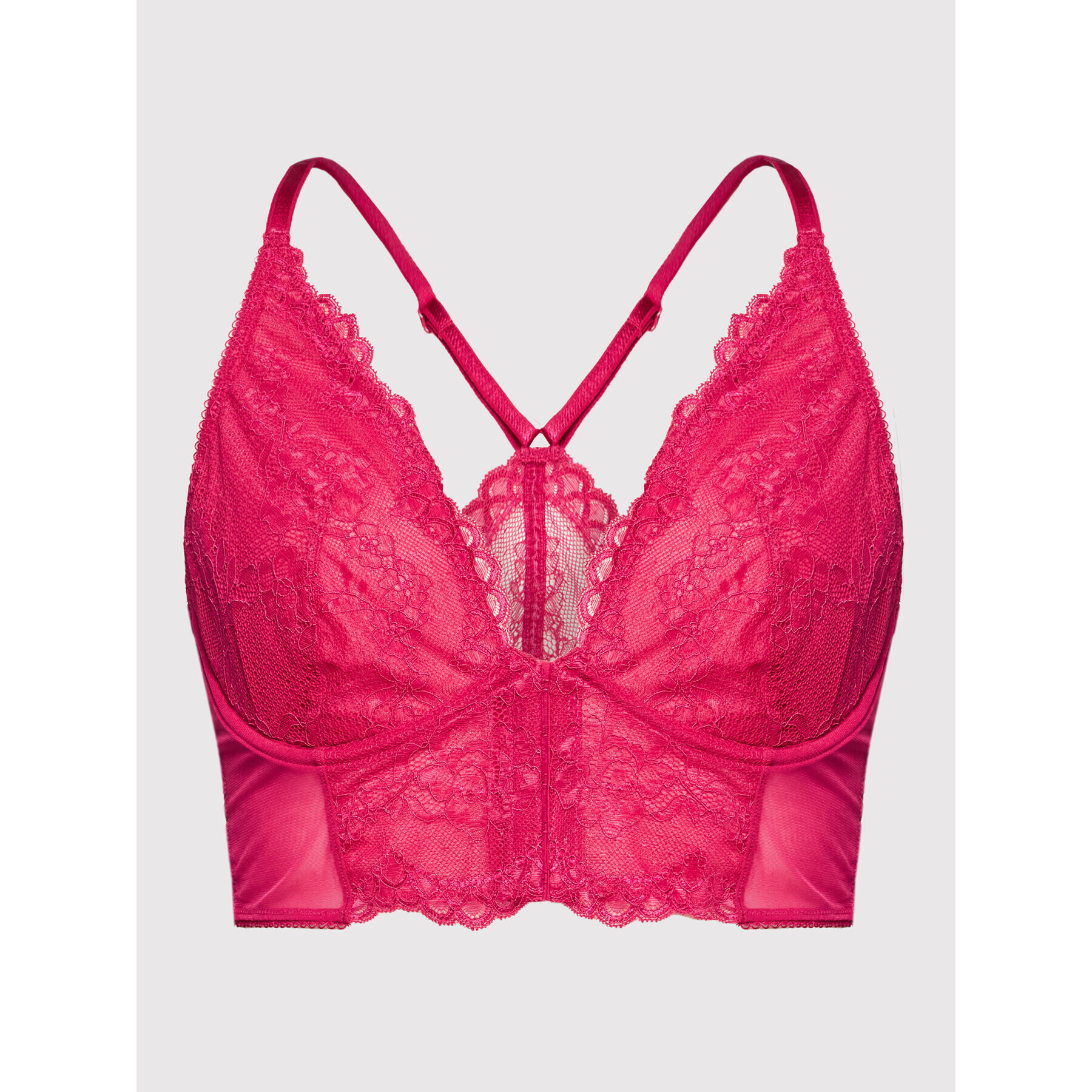 Gossard Podprsenka Bralette Superboost Deep V 7718 Růžová - Pepit.cz