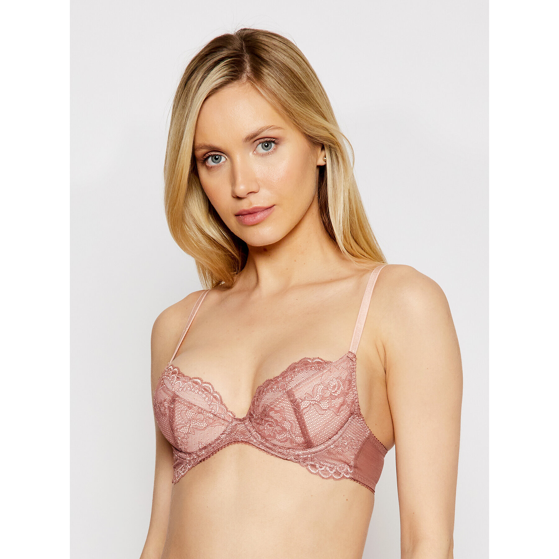 Gossard Podprsenka Push-up Superboost Lace 7711 Růžová - Pepit.cz