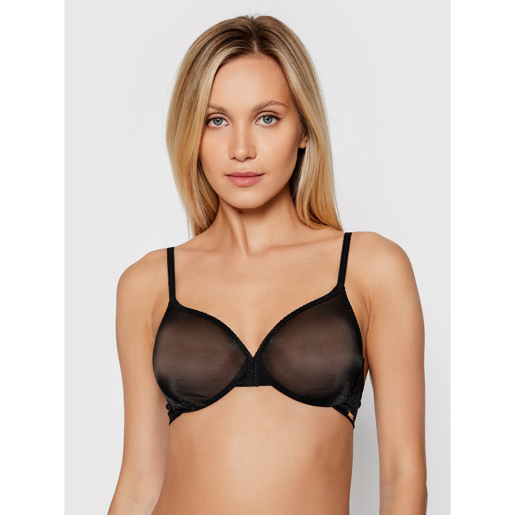 Gossard Podprsenka s kosticemi Glossies Sheer Moulded 6271 Černá - Pepit.cz