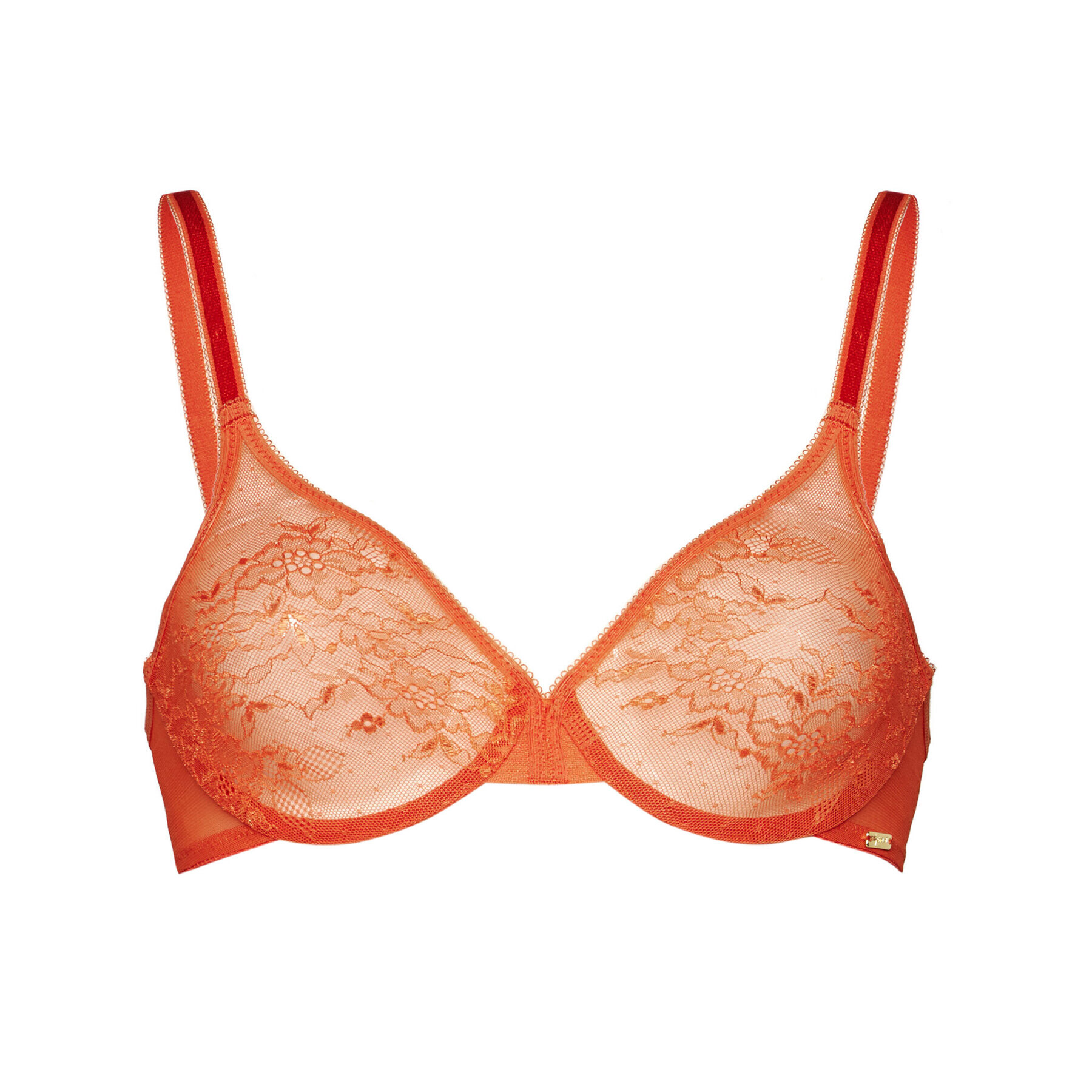 Gossard Podprsenka s kosticemi Lace Sheer 13001 Oranžová - Pepit.cz