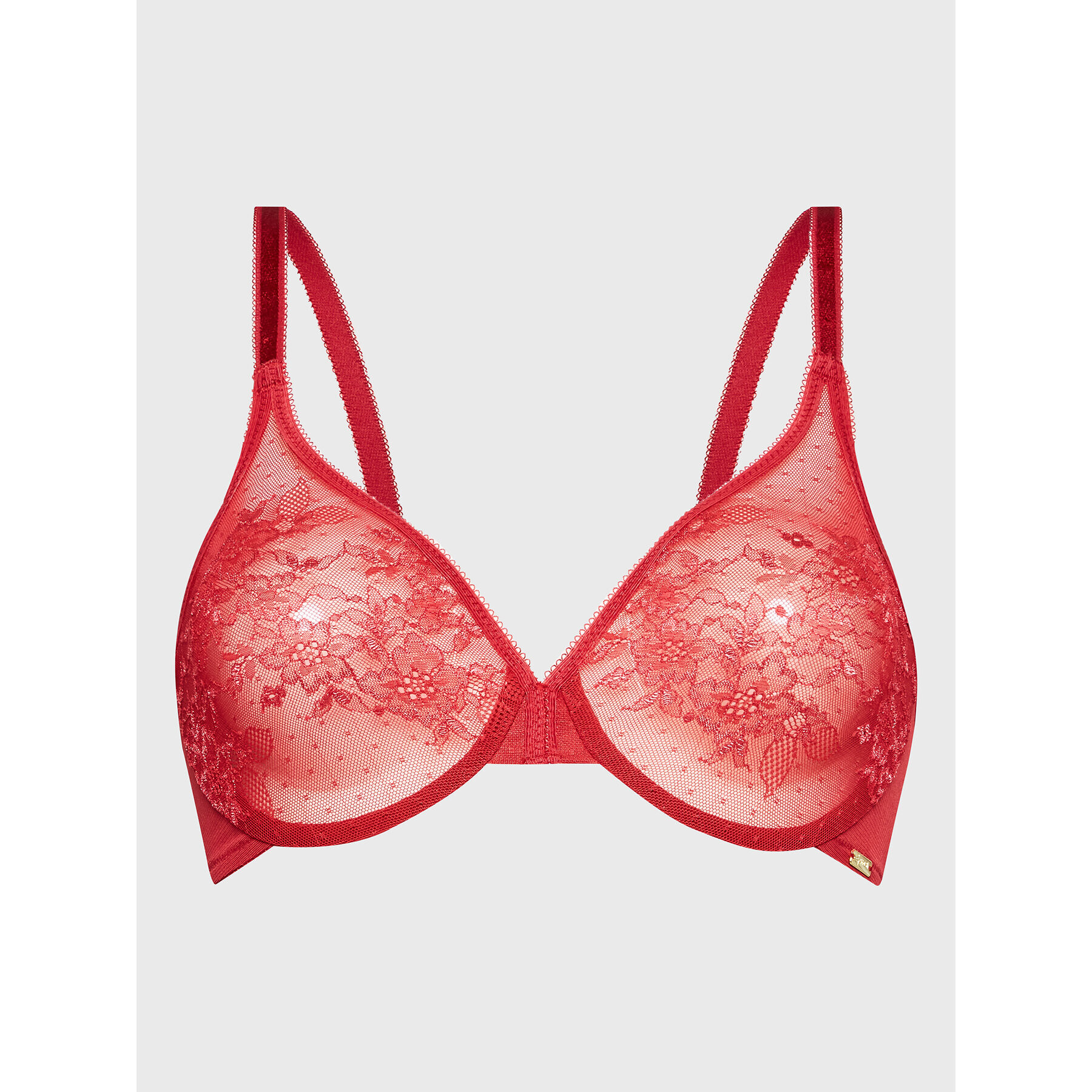 Gossard Podprsenka s kosticemi Lace Sheer 13001 Růžová - Pepit.cz