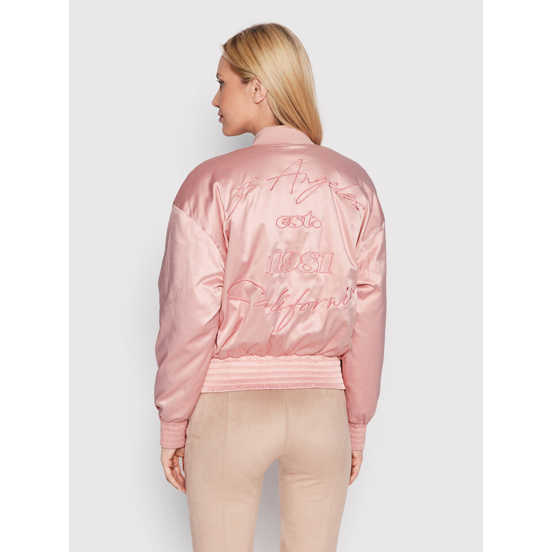 Guess Bunda bomber Alexia W2YL03 WERA2 Růžová Regular Fit - Pepit.cz