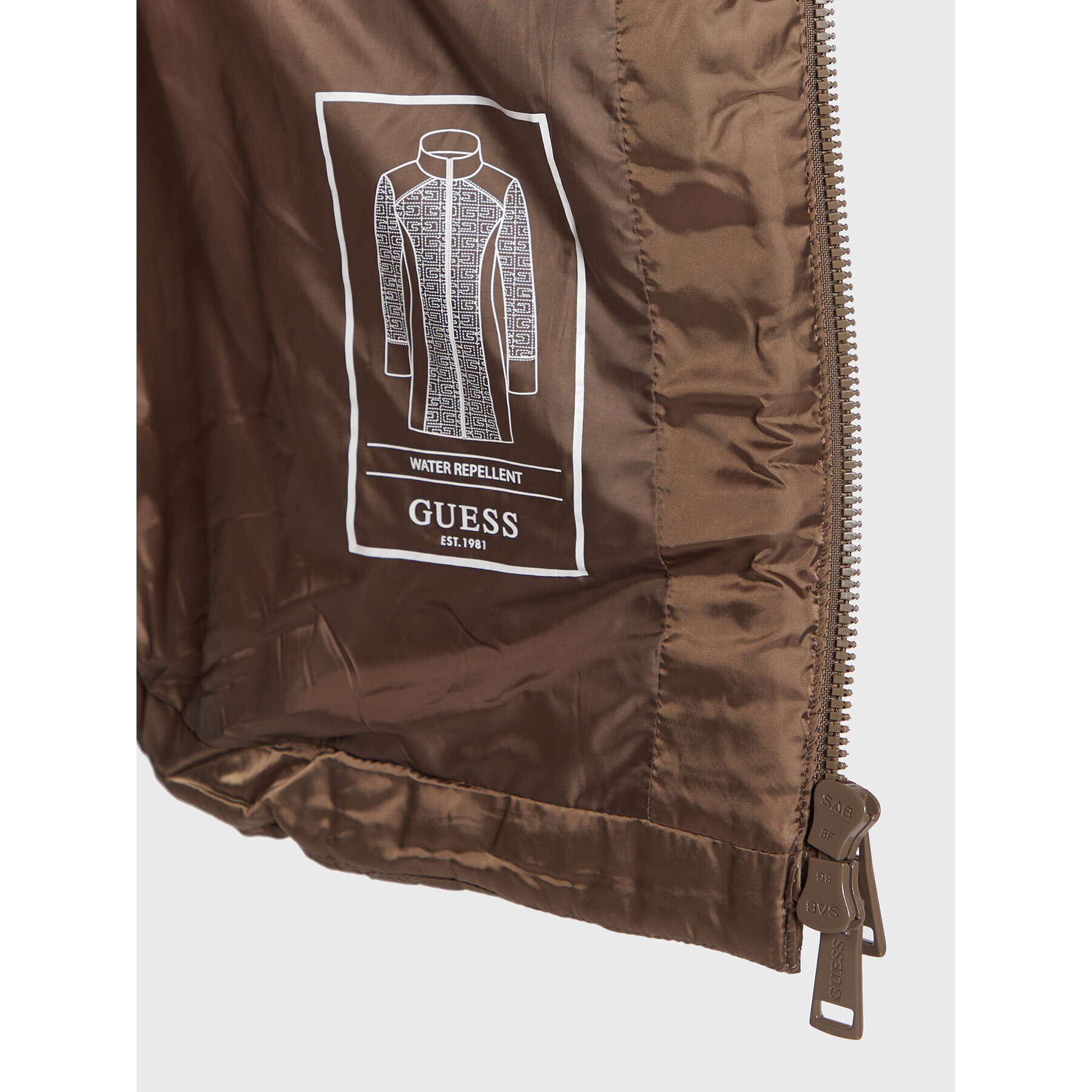 Guess Bunda pro přechodné období Marine W2BL94 WEWF0 Khaki Regular Fit - Pepit.cz