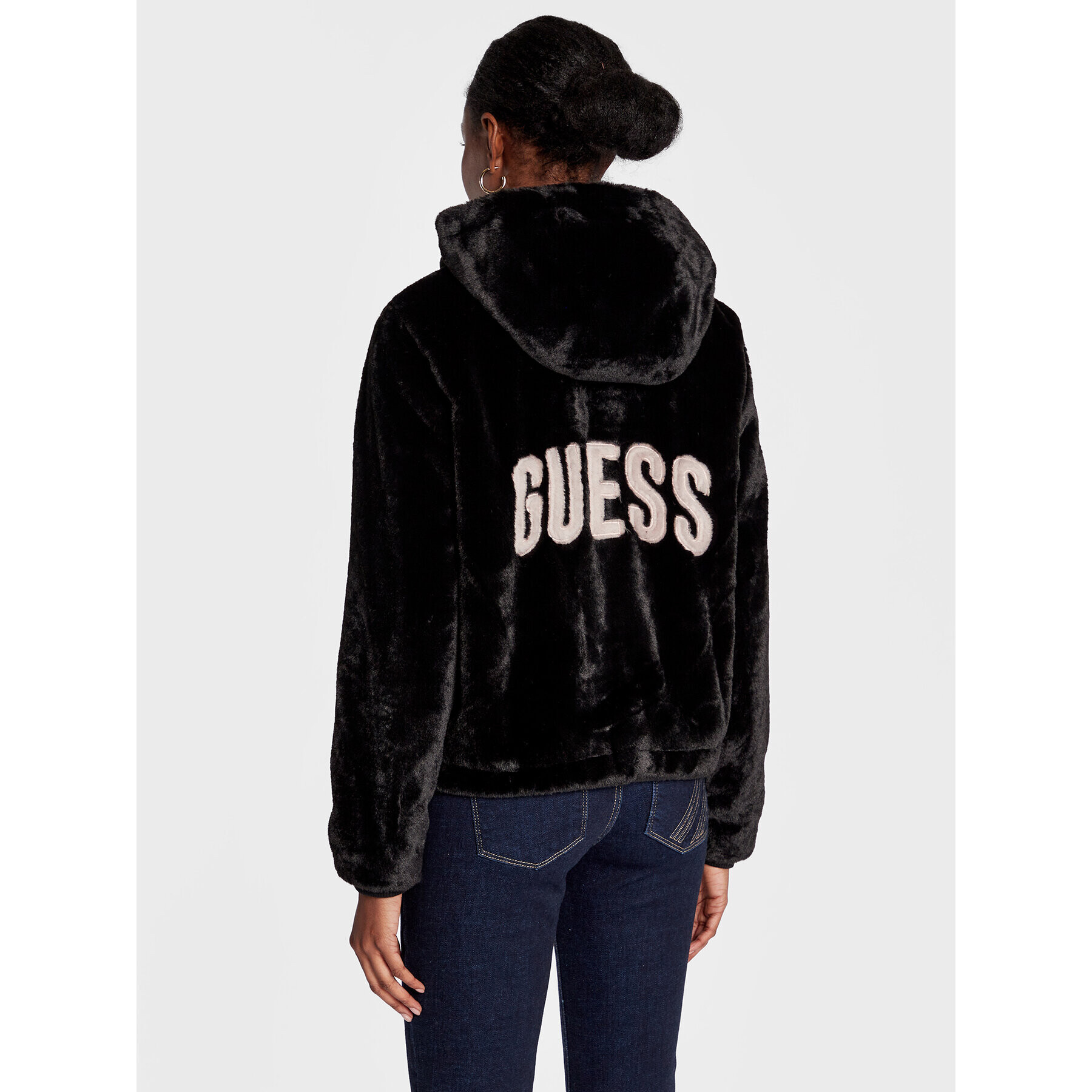 Guess Bunda pro přechodné období Theoline W2BL22 WETP0 Černá Regular Fit - Pepit.cz