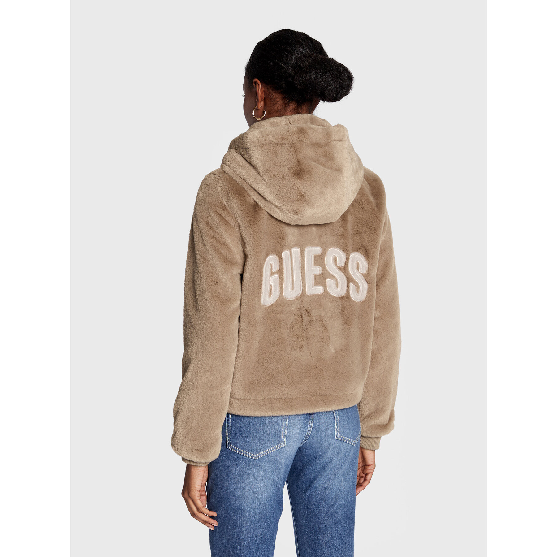 Guess Bunda pro přechodné období Theoline W2BL22 WETP0 Hnědá Regular Fit - Pepit.cz