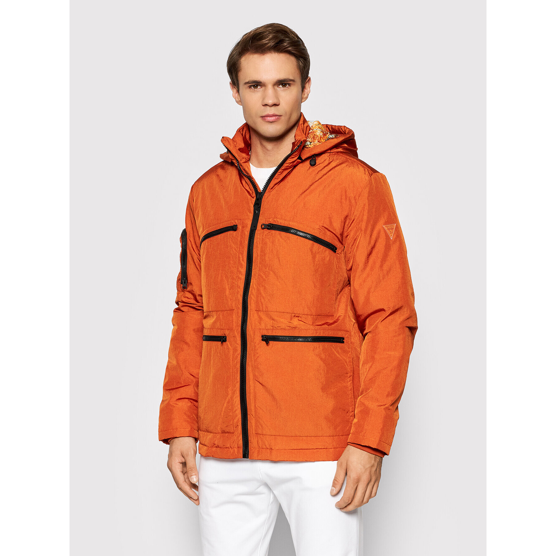 Guess Bunda pro přechodné období U1BA13 WO068 Oranžová Regular Fit - Pepit.cz