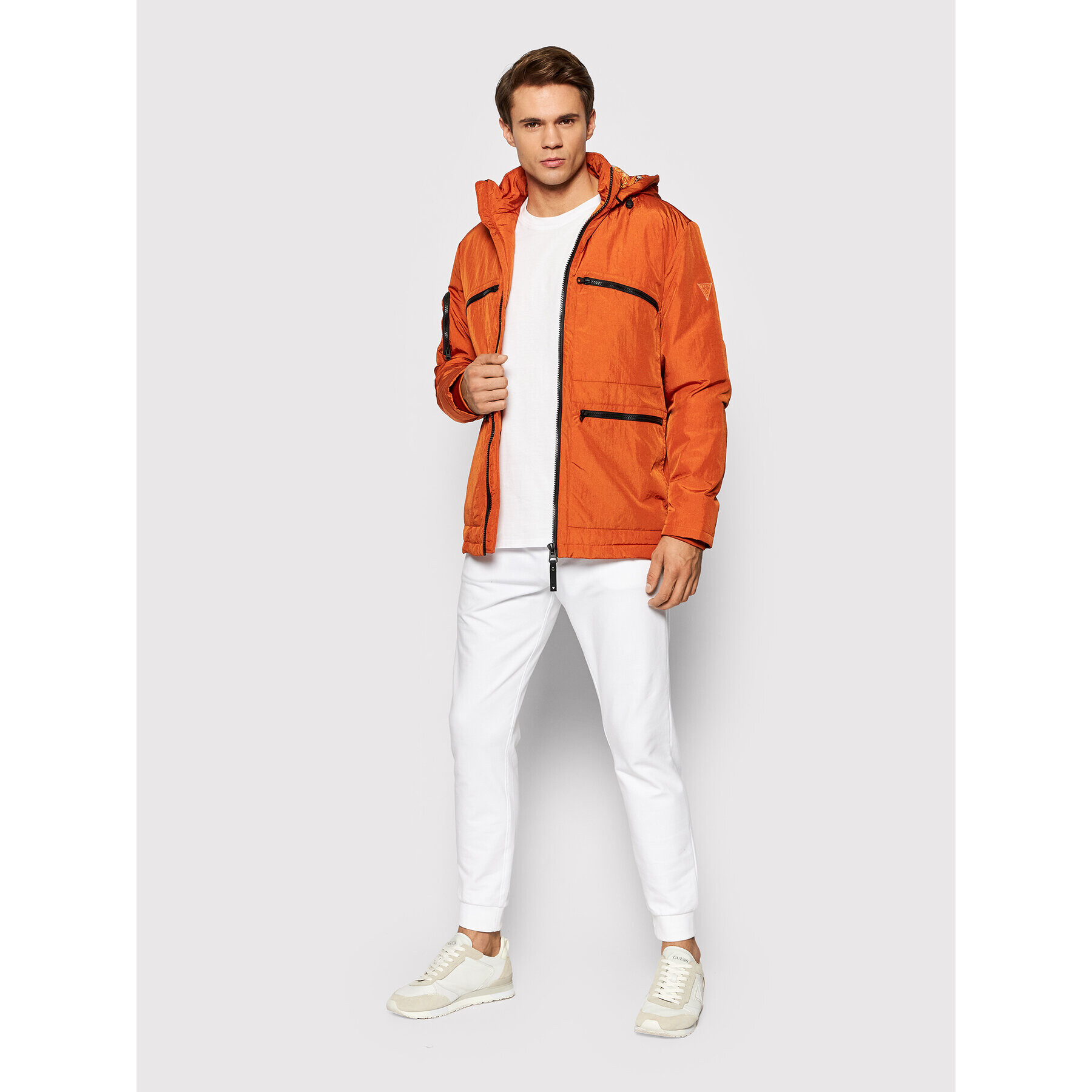 Guess Bunda pro přechodné období U1BA13 WO068 Oranžová Regular Fit - Pepit.cz