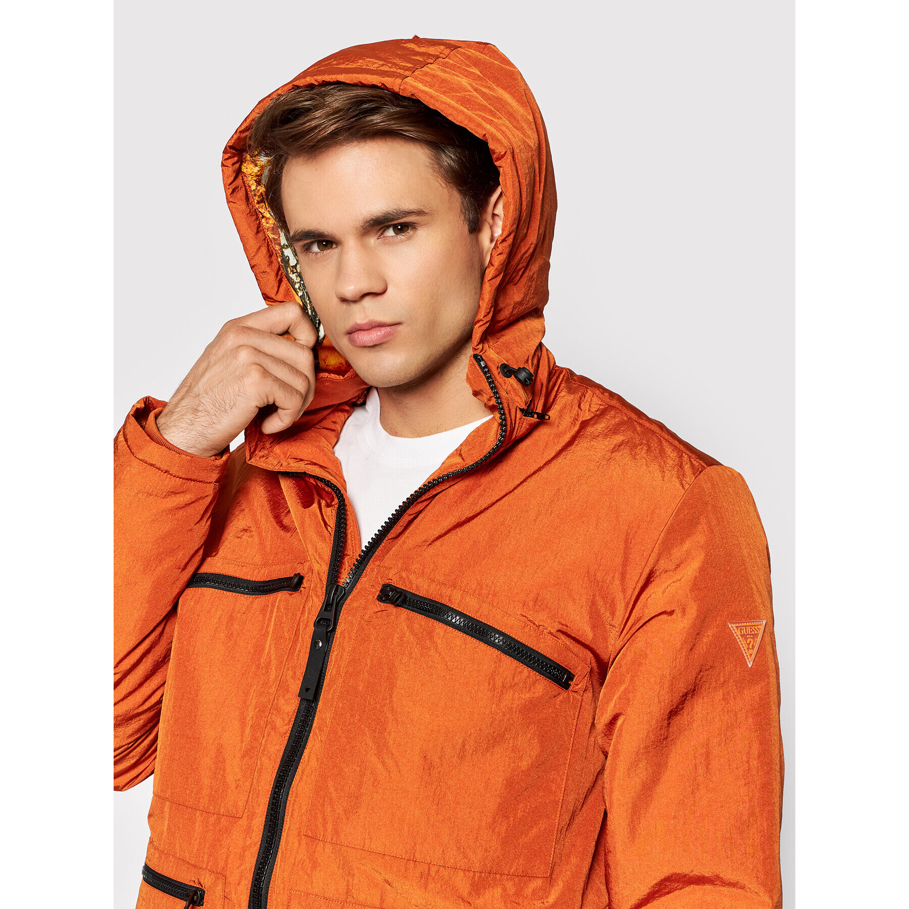 Guess Bunda pro přechodné období U1BA13 WO068 Oranžová Regular Fit - Pepit.cz