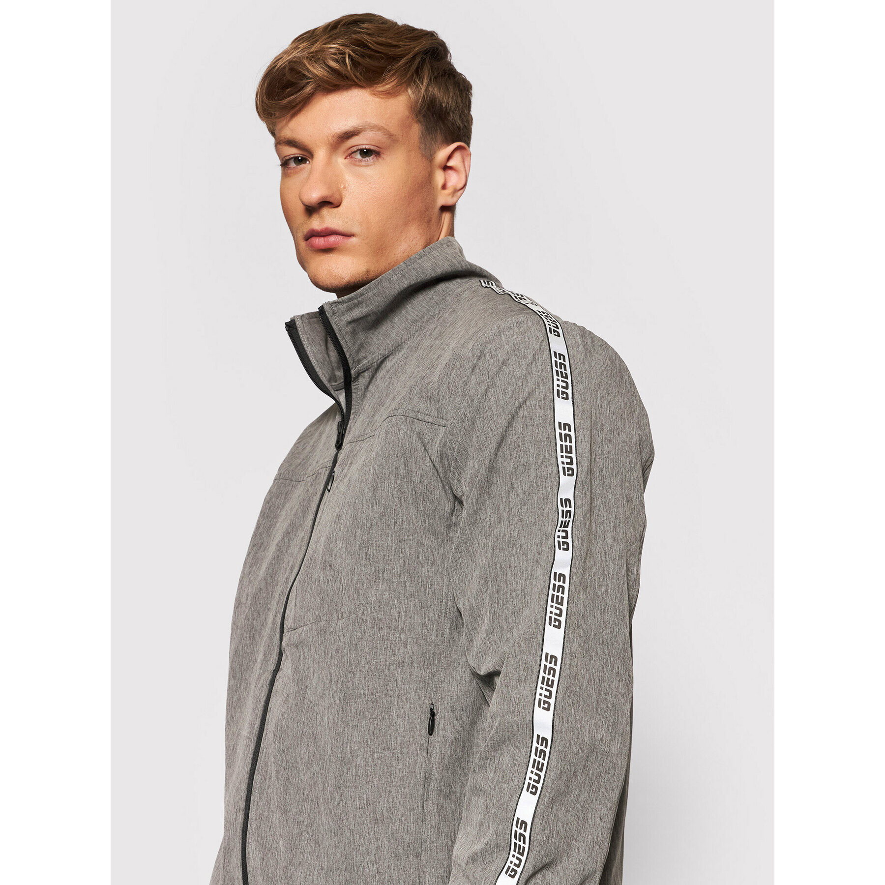 Guess Bunda pro přechodné období U1BA55 WO06H Šedá Regular Fit - Pepit.cz