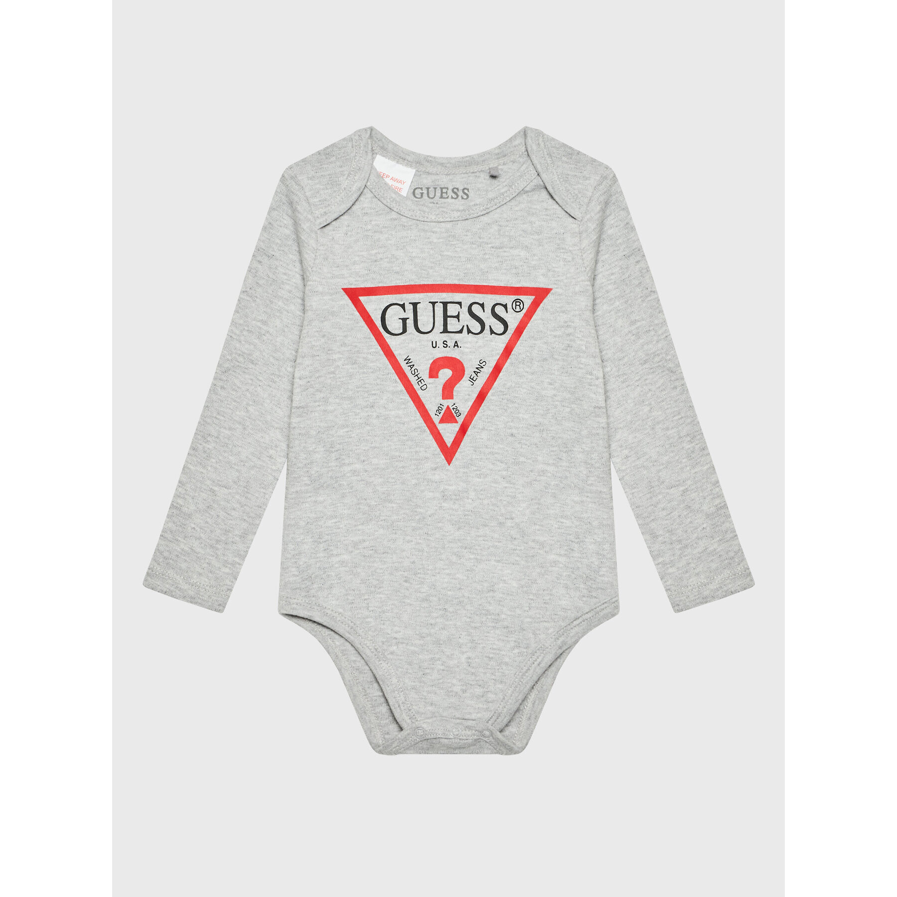 Guess Dětské body H2YW09 K8ML0 Šedá Regular Fit - Pepit.cz