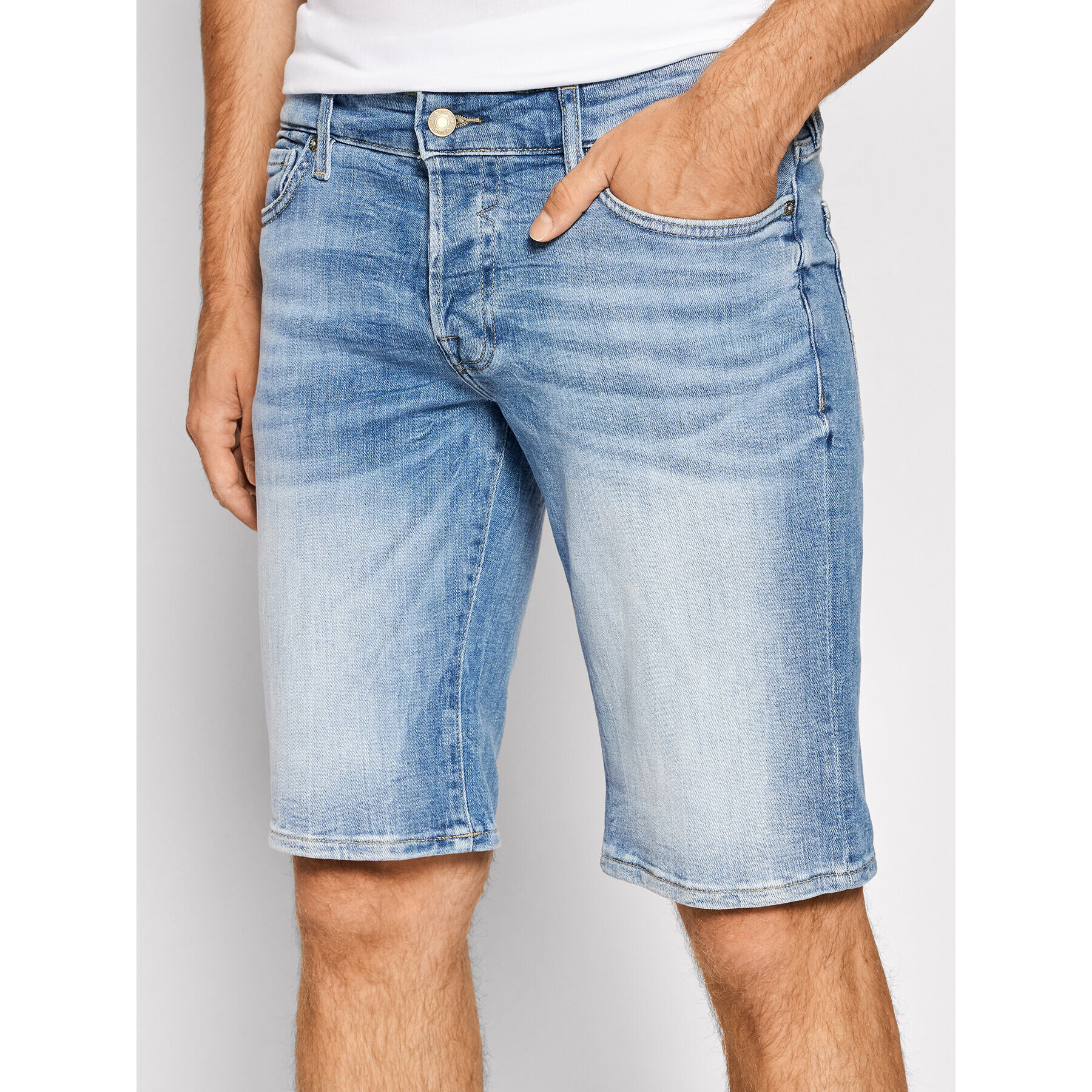 Guess Džínové šortky M1GD01 D4B73 Modrá Slim Fit - Pepit.cz