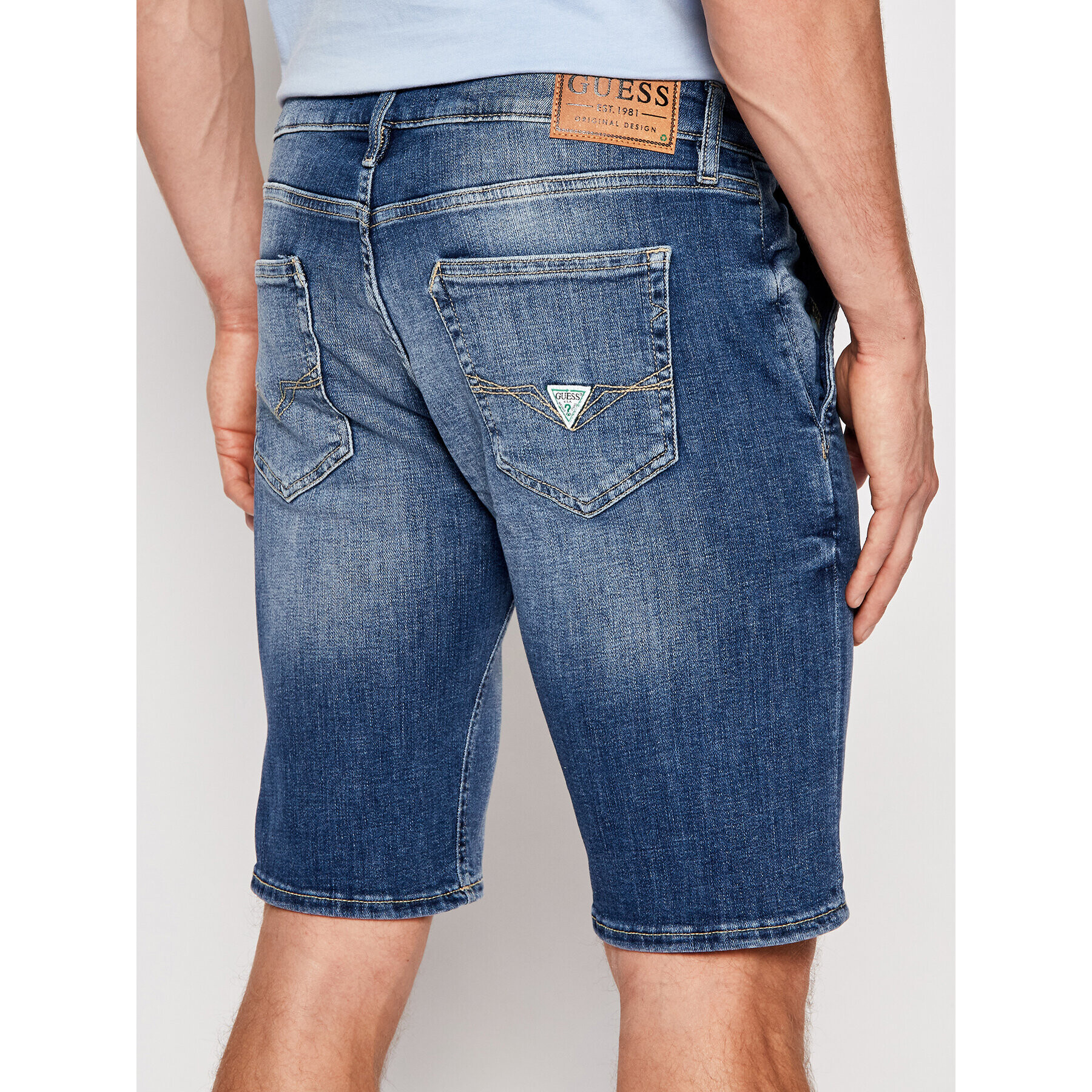 Guess Džínové šortky M1GD04 D4B71 Tmavomodrá Slim Fit - Pepit.cz