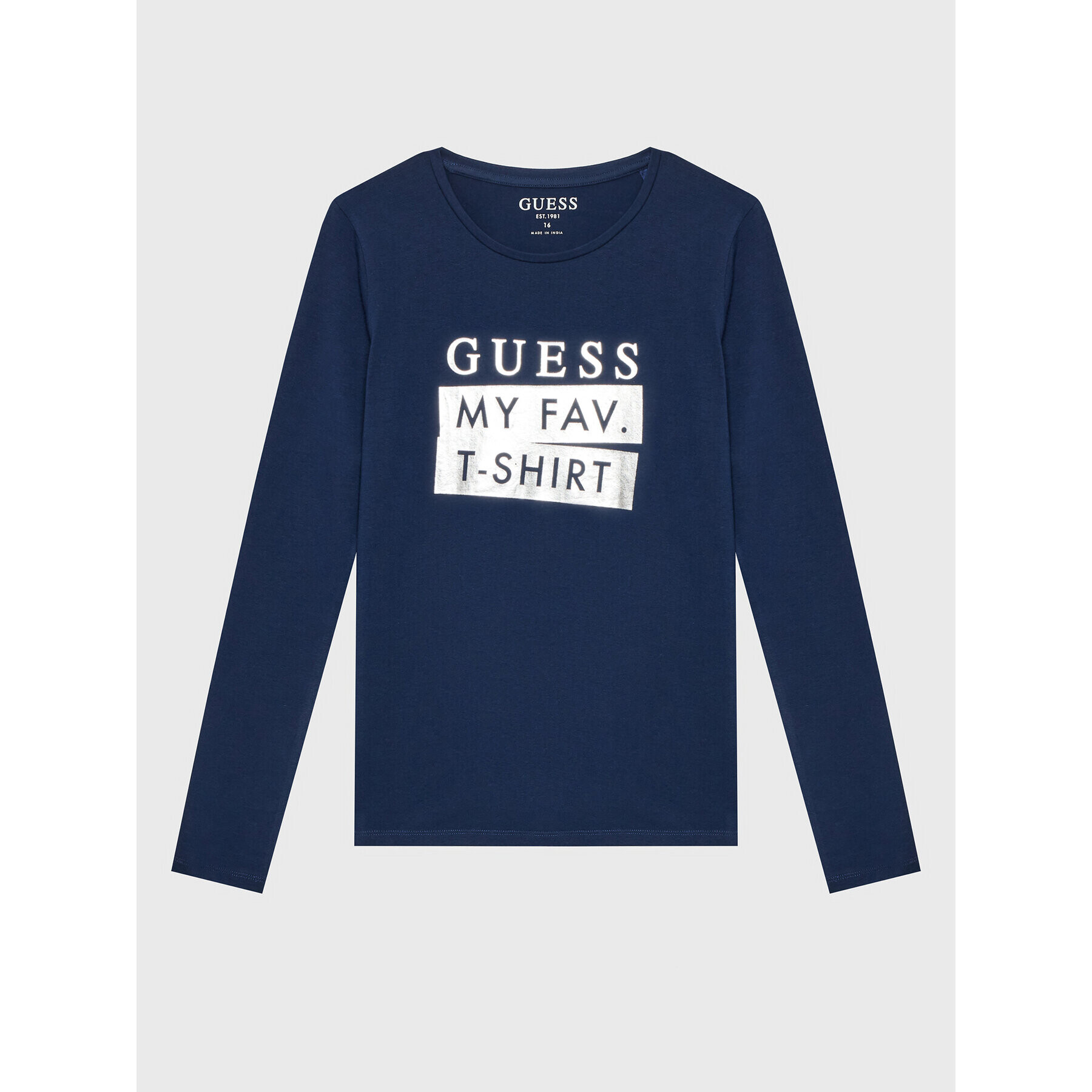 Guess Halenka J2BI03 J1313 Tmavomodrá Regular Fit - Pepit.cz