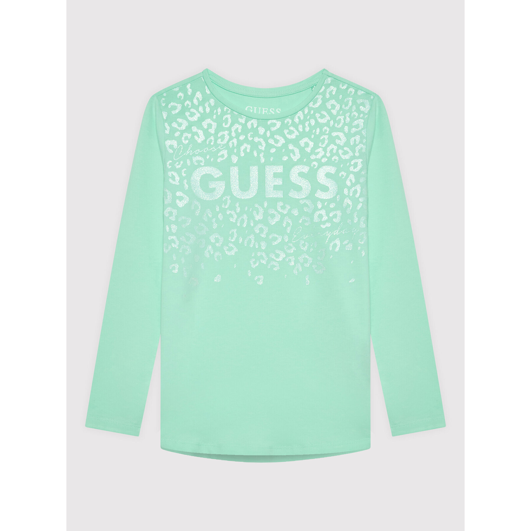 Guess Halenka J2YI01 K6YW1 Zelená Regular Fit - Pepit.cz