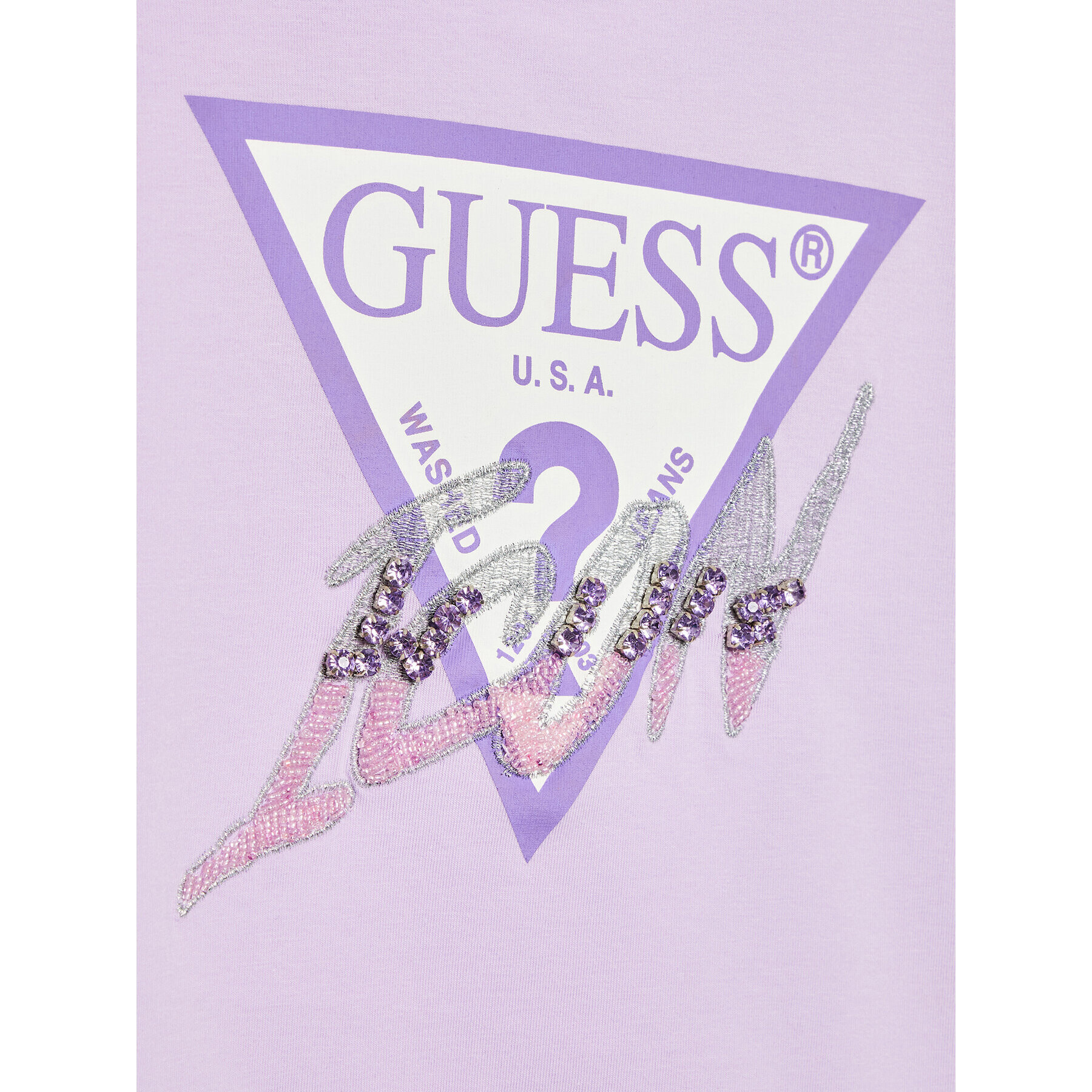 Guess Halenka J2YI05 KAPO0 Fialová Regular Fit - Pepit.cz