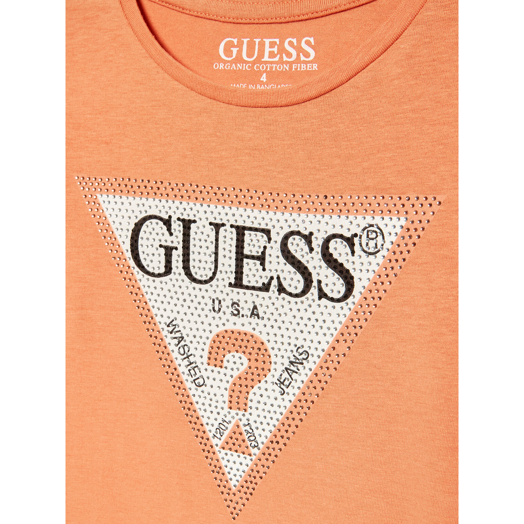 Guess Halenka J2YI50 K6YW1 Oranžová Regular Fit - Pepit.cz