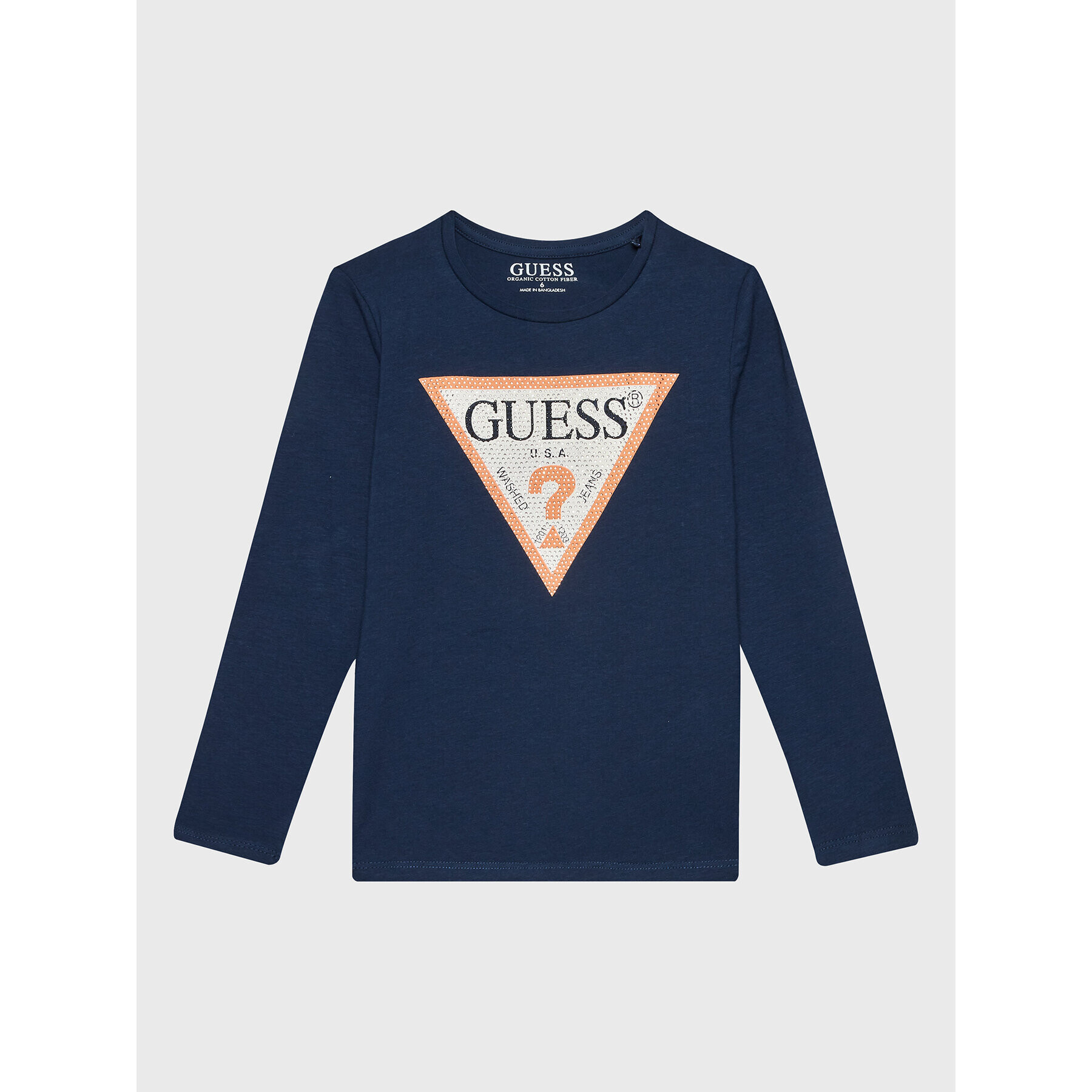 Guess Halenka J2YI50 K6YW1 Tmavomodrá Regular Fit - Pepit.cz