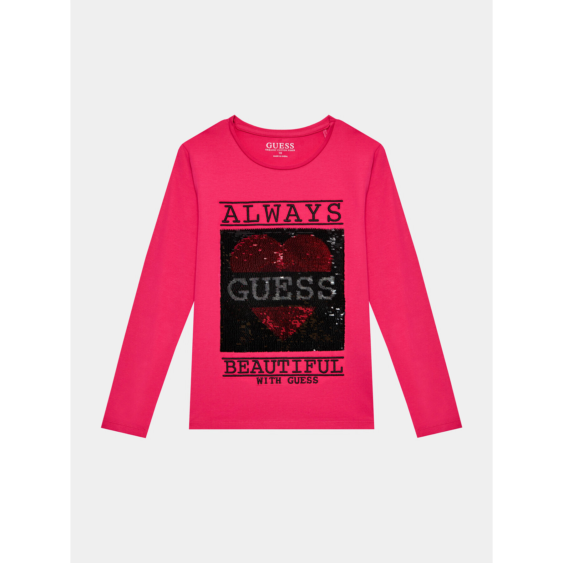 Guess Halenka J3BI12 J1314 Růžová Regular Fit - Pepit.cz