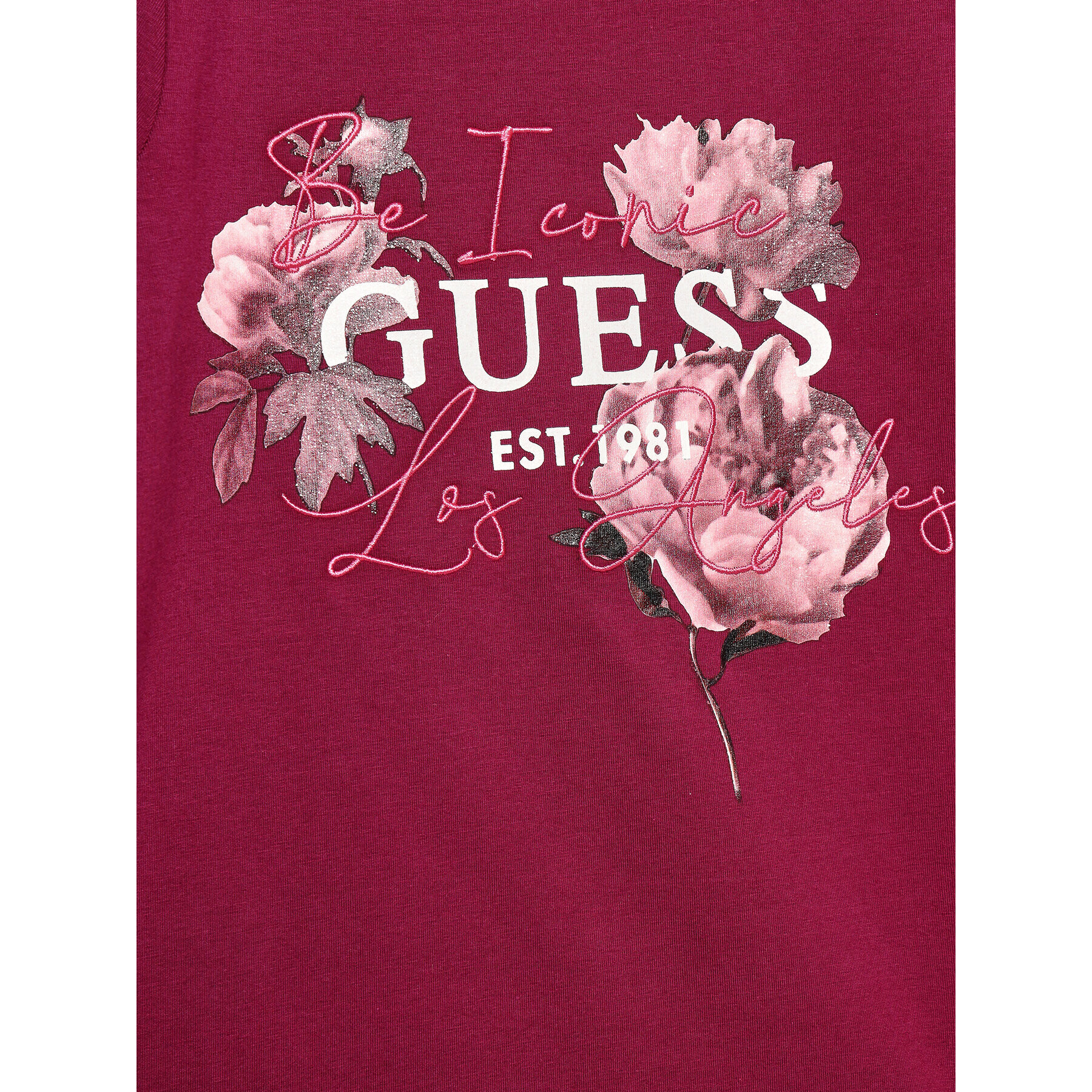 Guess Halenka J3BI25 J1314 Růžová Regular Fit - Pepit.cz