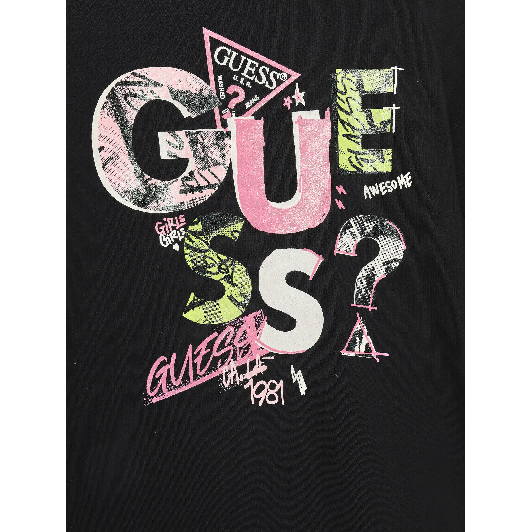 Guess Halenka J3BI40 J1314 Černá Regular Fit - Pepit.cz