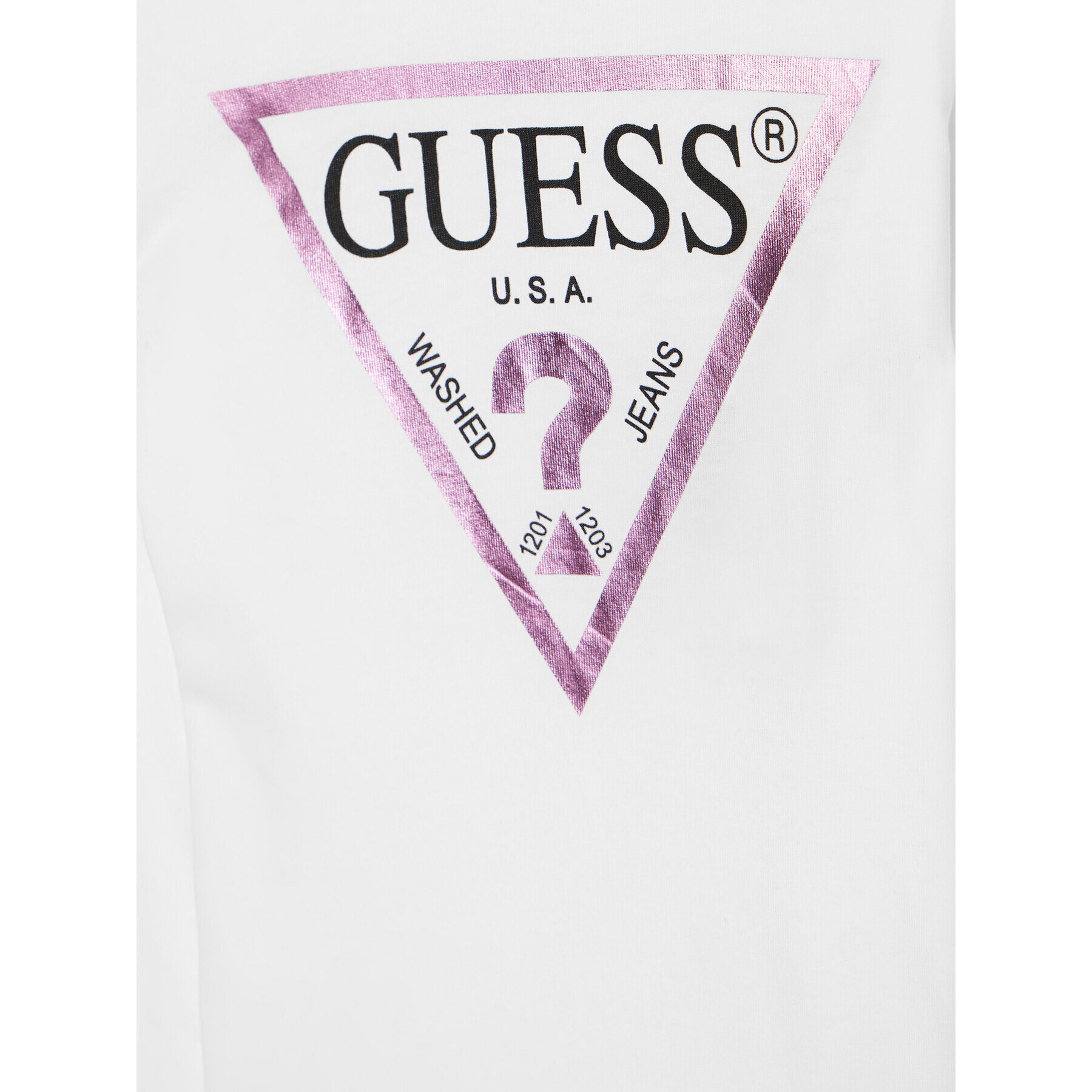 Guess Halenka J84I36 K8HM0 Bílá Regular Fit - Pepit.cz