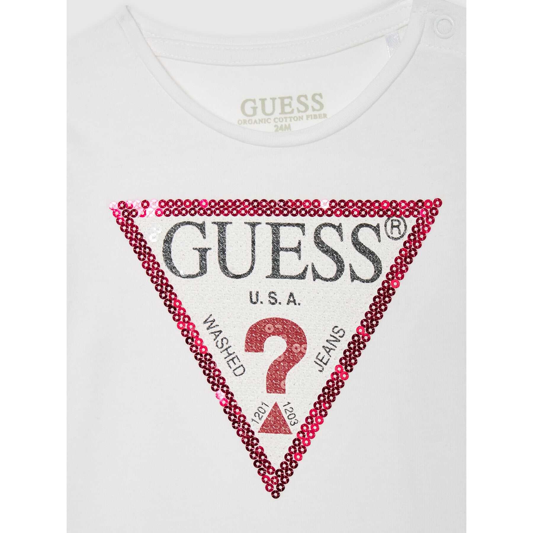 Guess Halenka K1YI29 K6YW1 Bílá Regular Fit - Pepit.cz