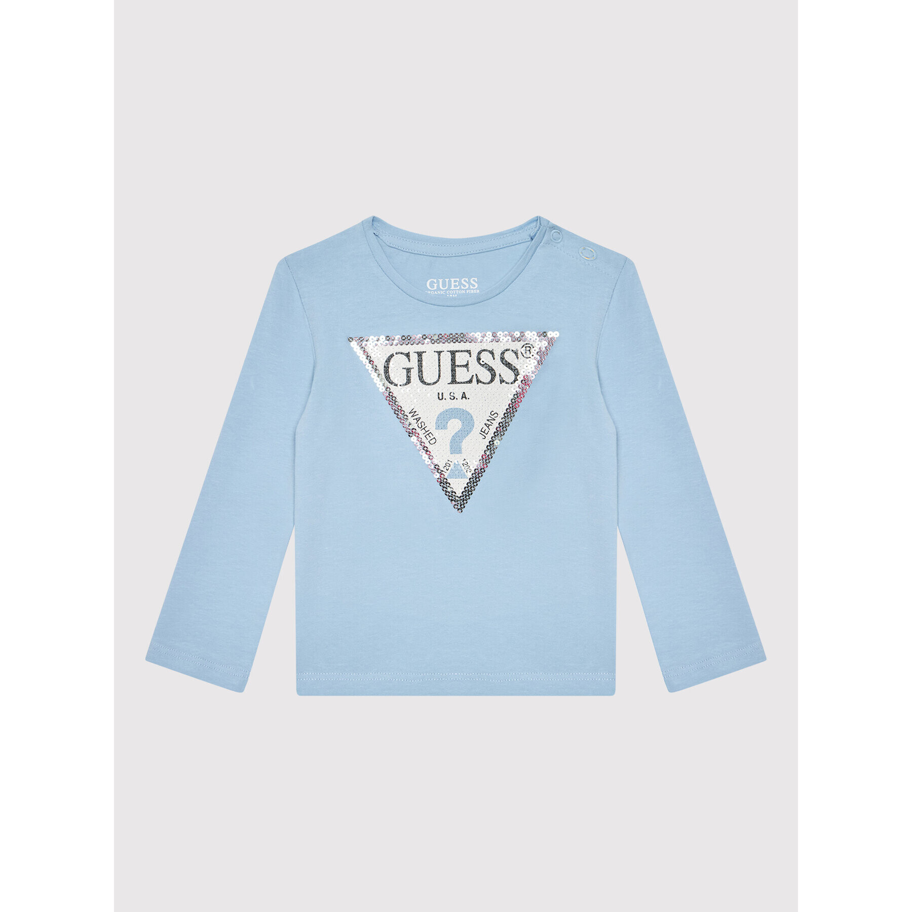 Guess Halenka K1YI29 K6YW1 Modrá Regular Fit - Pepit.cz