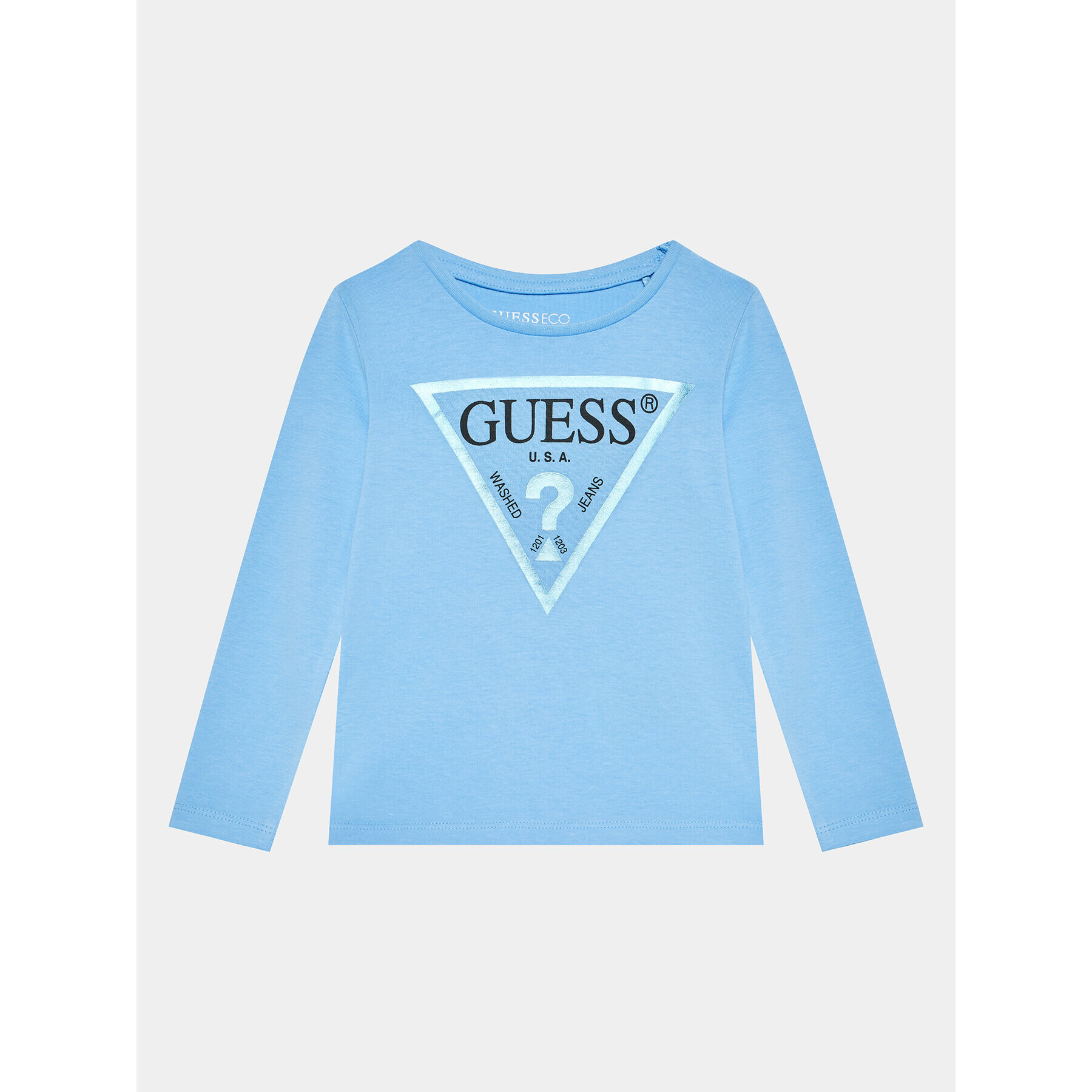 Guess Halenka K84I18 K8HM0 Modrá Regular Fit - Pepit.cz