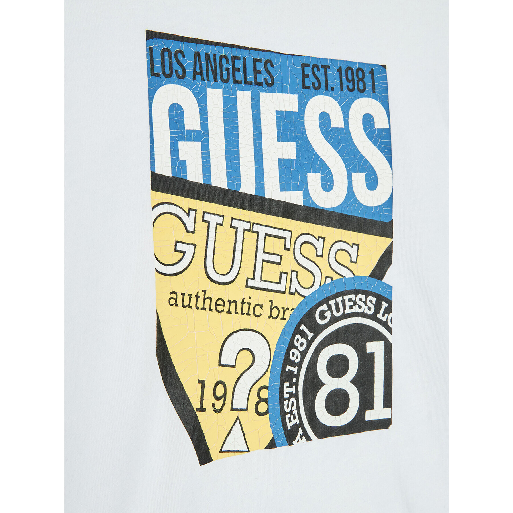 Guess Halenka L2YI01 K8HM0 Bílá Regular Fit - Pepit.cz