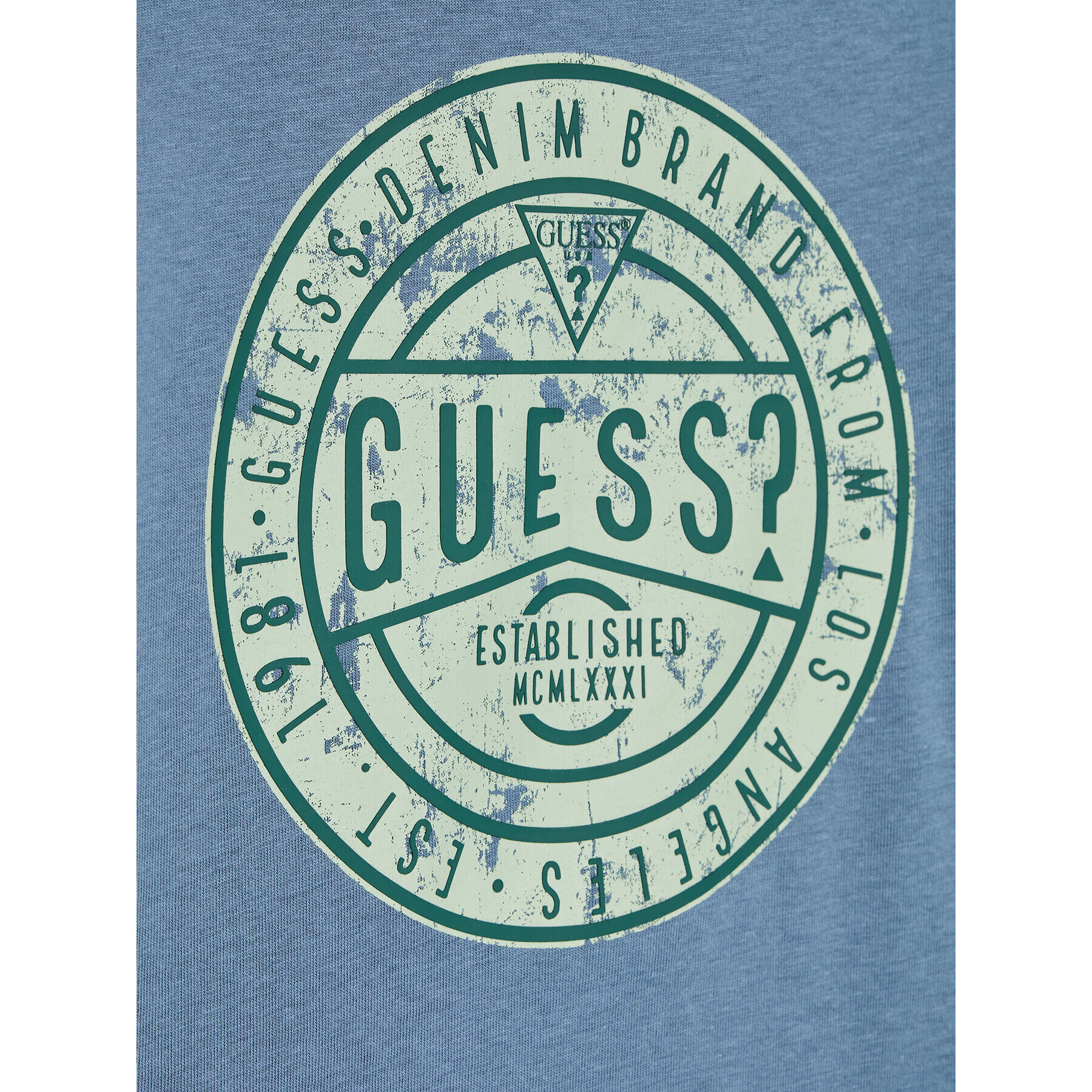 Guess Halenka L2YI40 K8HM0 Modrá Regular Fit - Pepit.cz