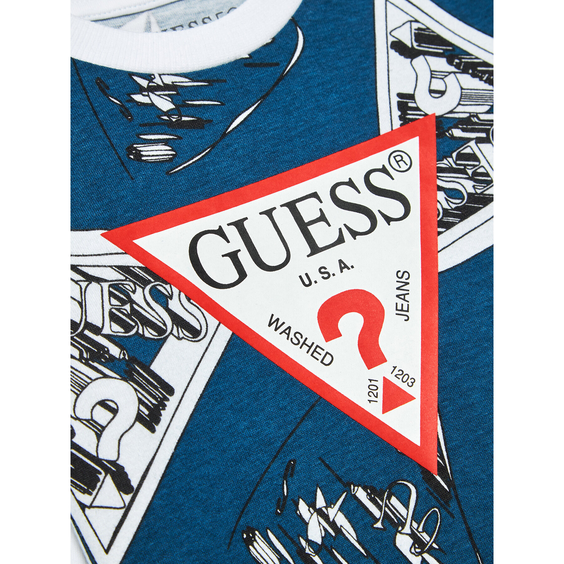 Guess Halenka L3BI04 I3Z13 Modrá Regular Fit - Pepit.cz