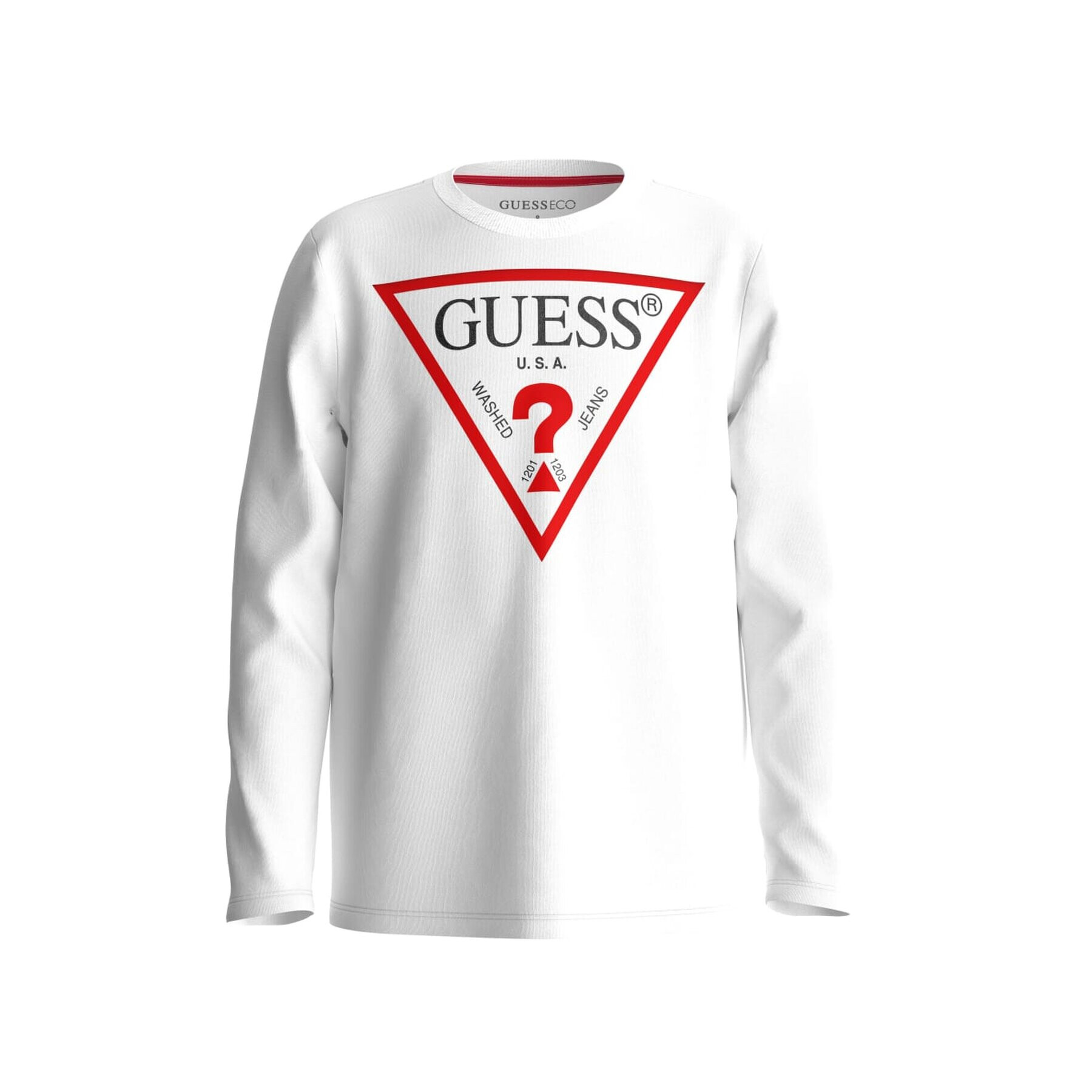 Guess Halenka L84I29 K8HM0 Bílá Regular Fit - Pepit.cz