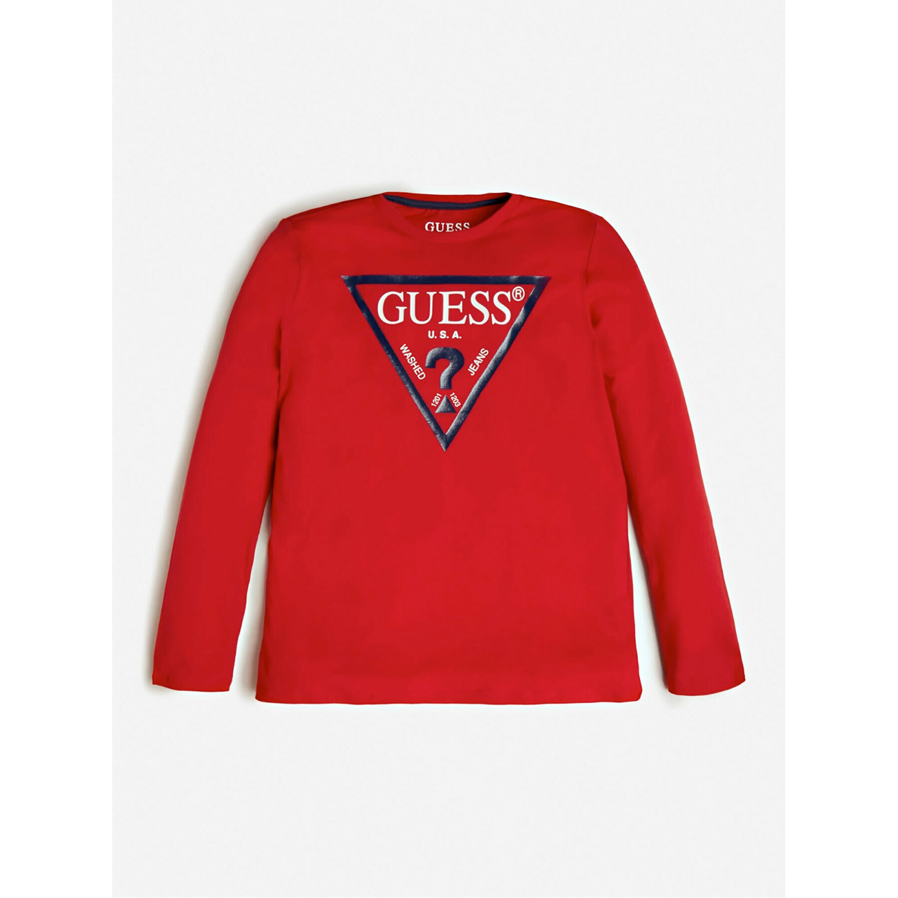 Guess Halenka L84I29 K8HM0 Červená Regular Fit - Pepit.cz